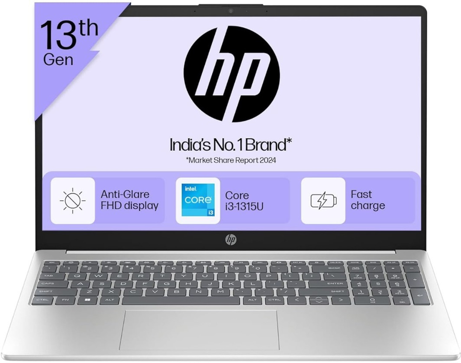 Hp 15 (I3 14Th Gen) Intel Core 3 13Th Gen 1315U - (8 Gb/512 Gb Ssd/Windows 11 Home) 15-Fd0186Tu Thin And Light Laptop 3