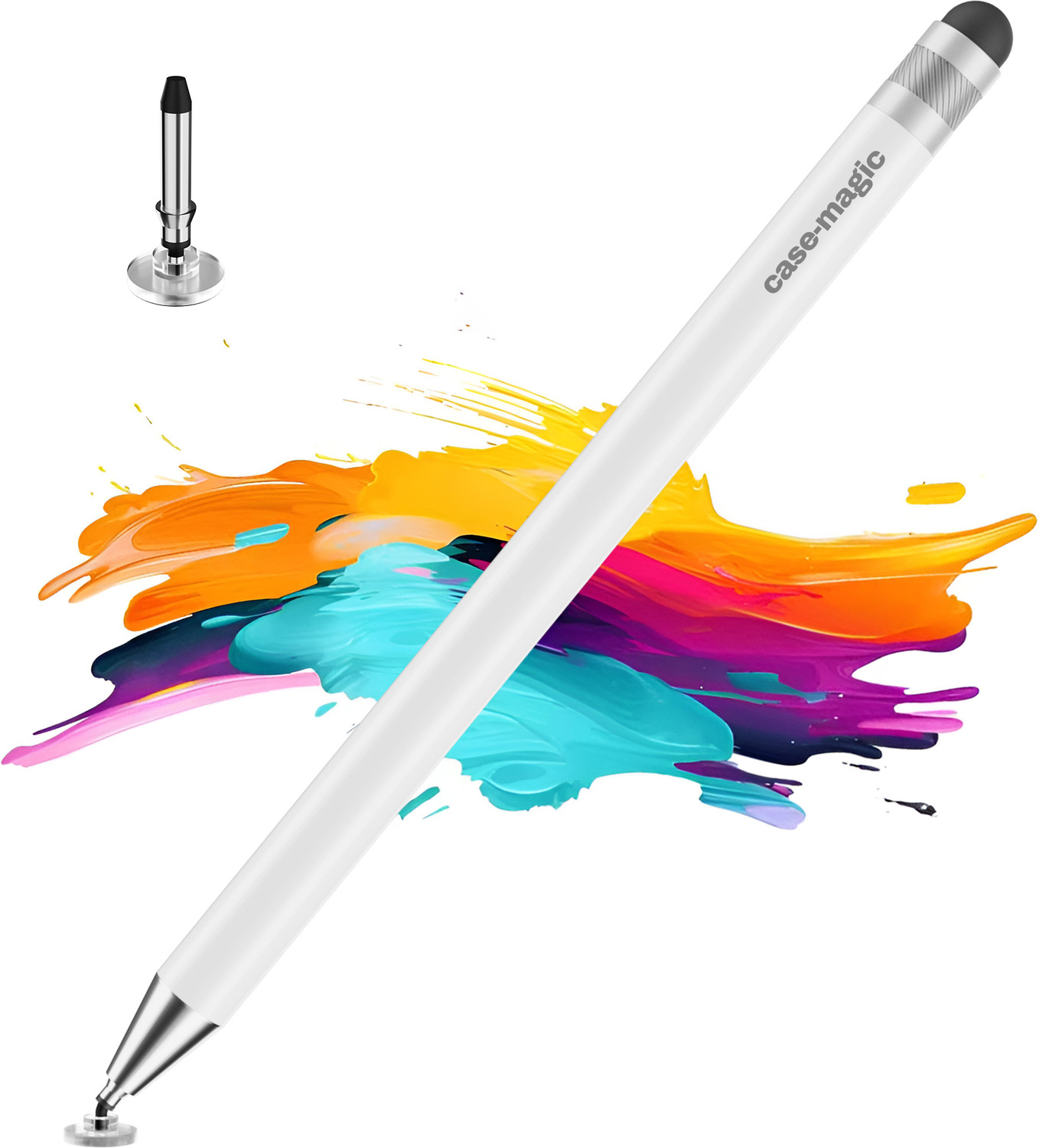 Case-Magic 2-In-1 Universal Stylus Pen With Fine Point Disc And Rubber Fiber Tip Stylus 5