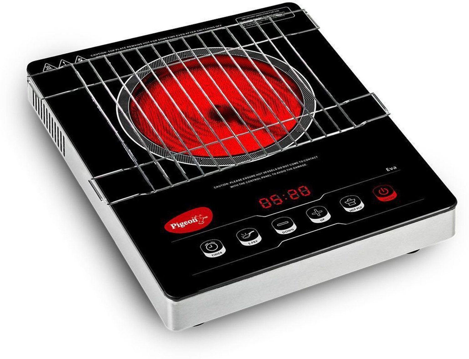 Pigeon 2000 W Infrared Cooktop Touch Panel 1