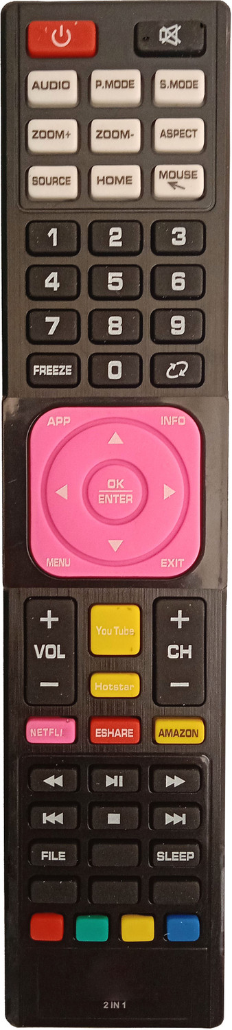 Lipiworld 2In1 Led Smart Tv Remote [Non-Voice] Compatible For Ego/Worldtech Tv Remote Controller 3