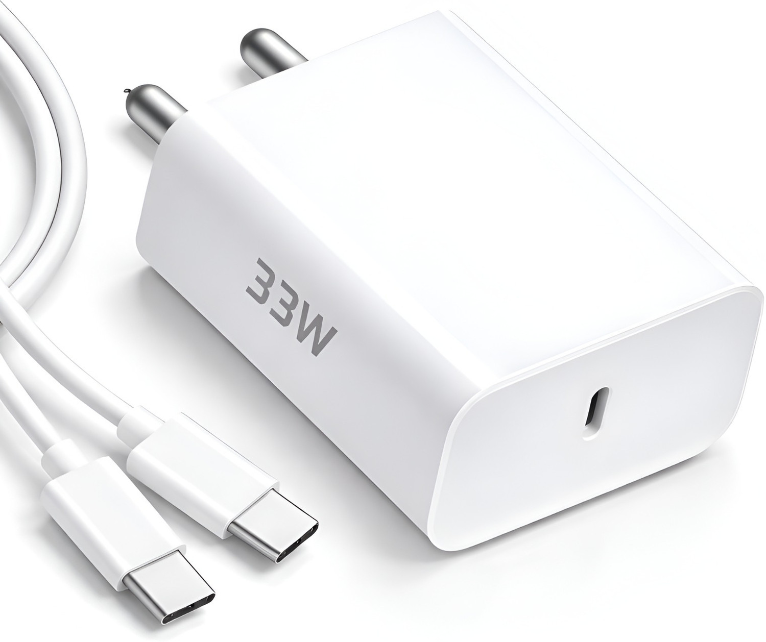 Mak 33 W Quick Charge 3 A Wall Charger For Mobile With Detachable Cable 9