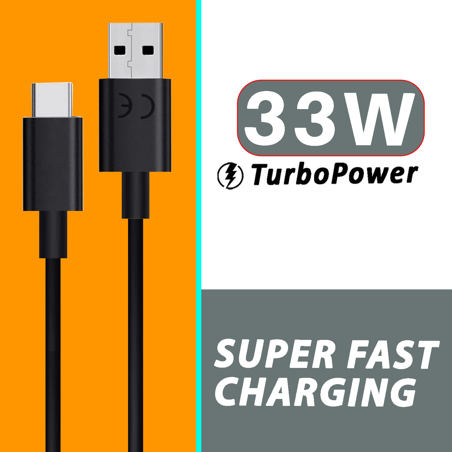 Safa Usb Type C Cable 3 A 1 M 33W Turbopower Super Fast Data Cable 1