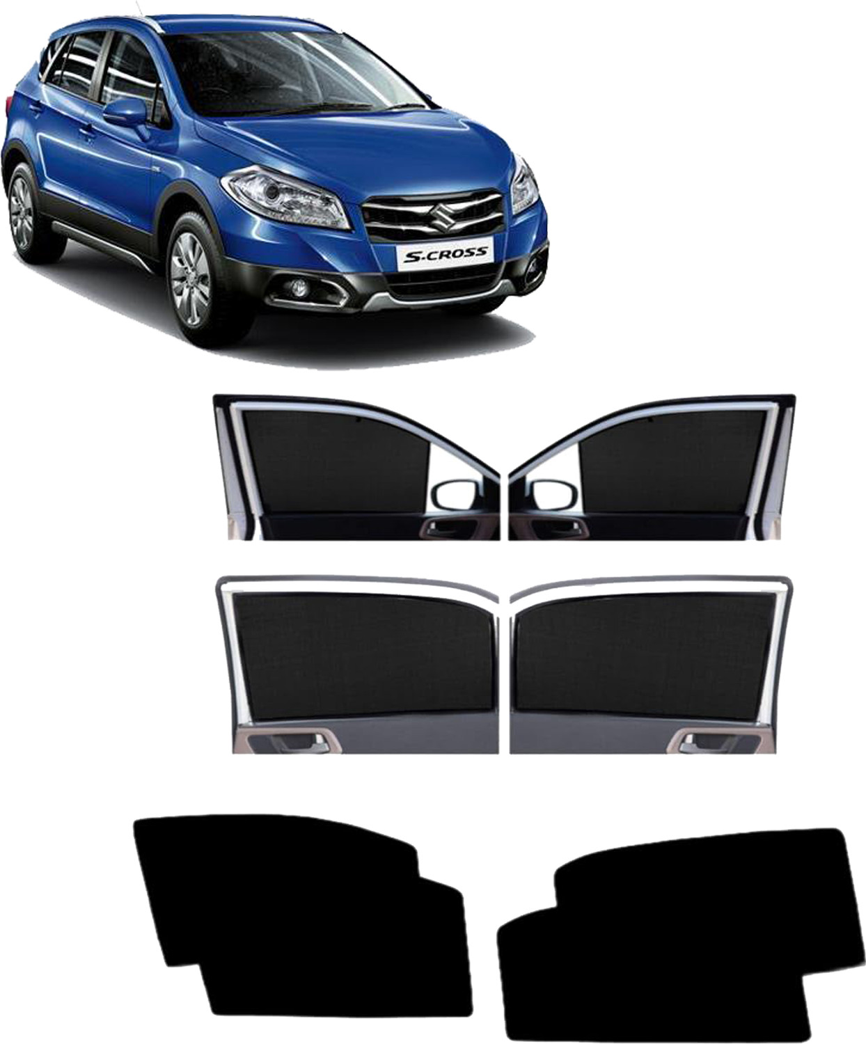 Dreamrow Side Window Sun Shade For Maruti Suzuki S-Cross 45