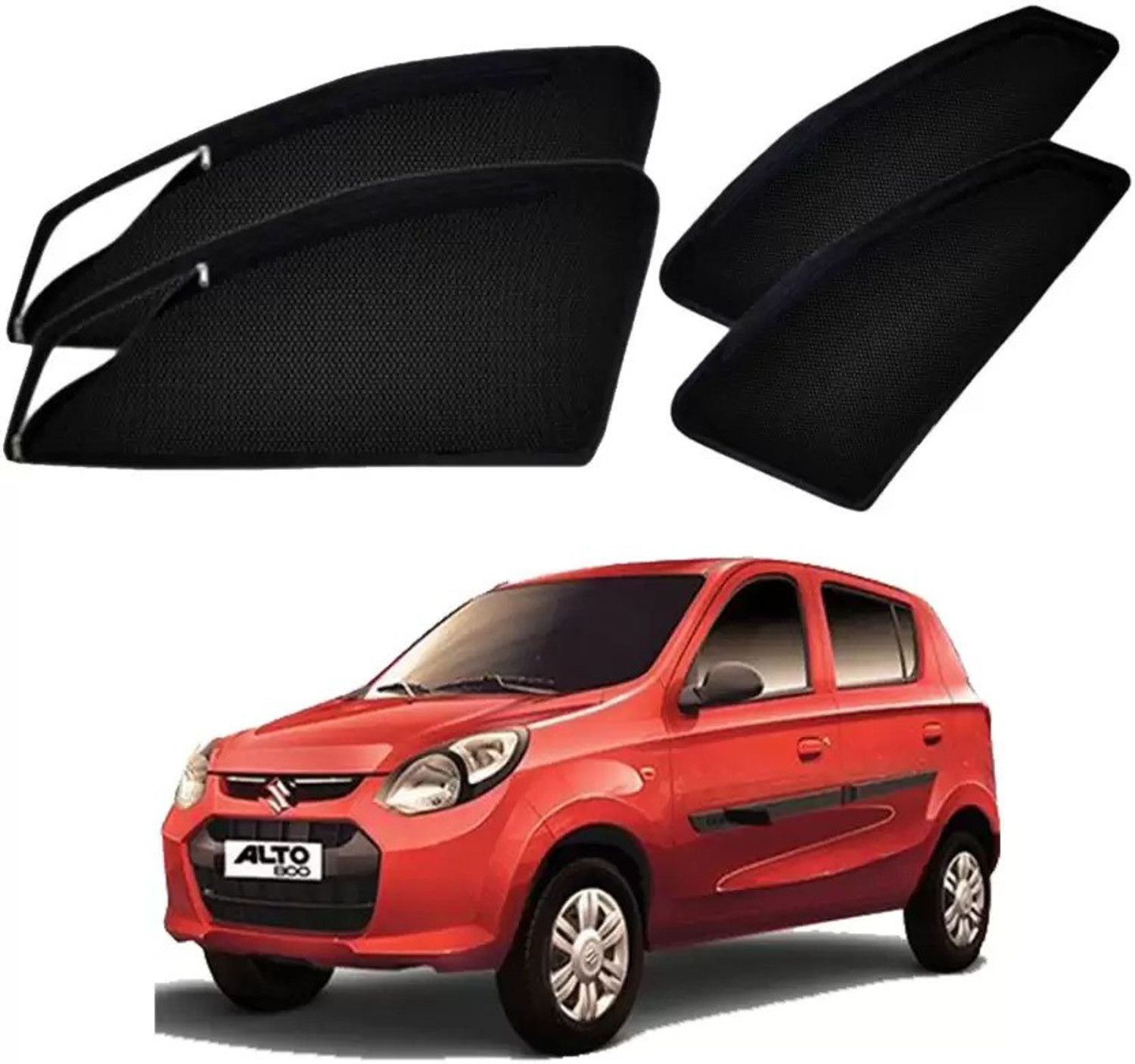 Top Vechile Rear Window, Side Window Sun Shade For Maruti Suzuki Alto 800 11