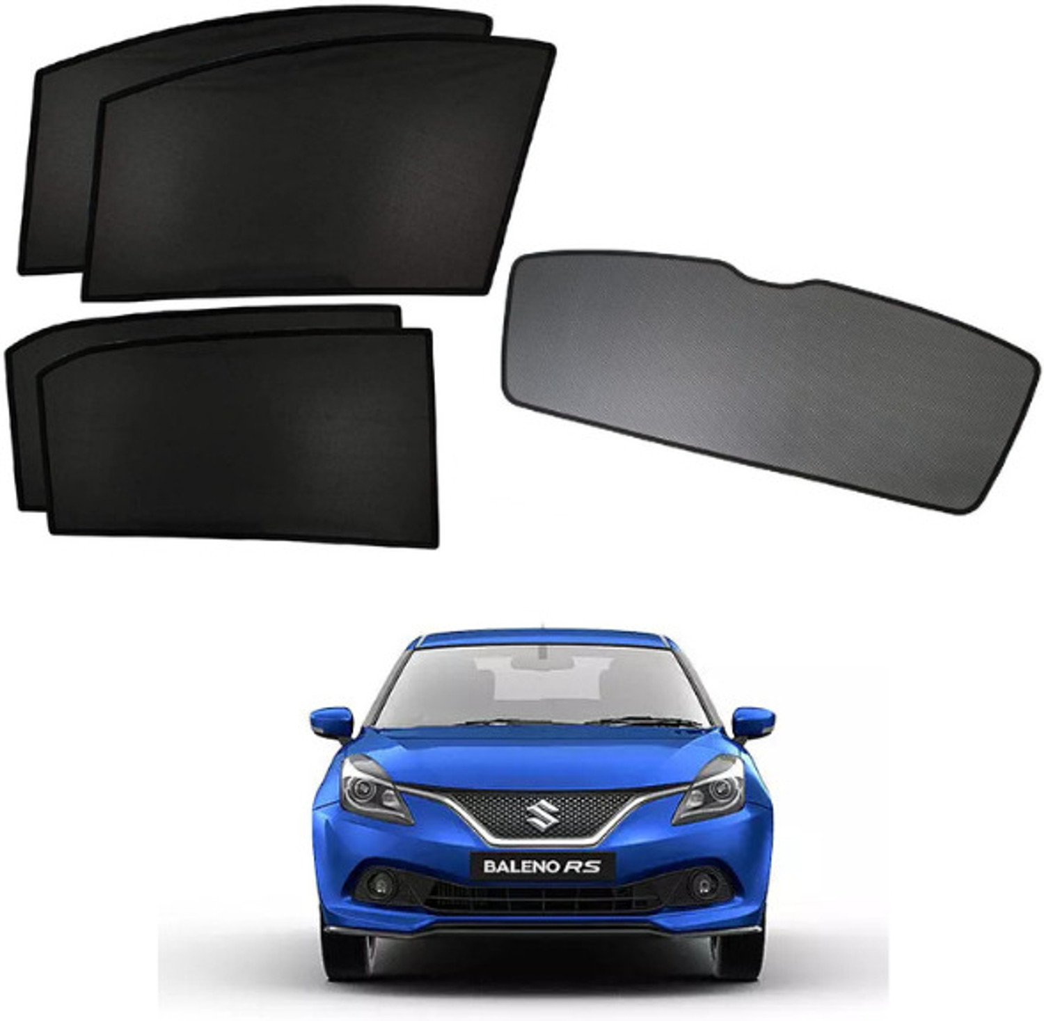 Rakrish Rear Window, Side Window Sun Shade For Maruti Suzuki Baleno 1