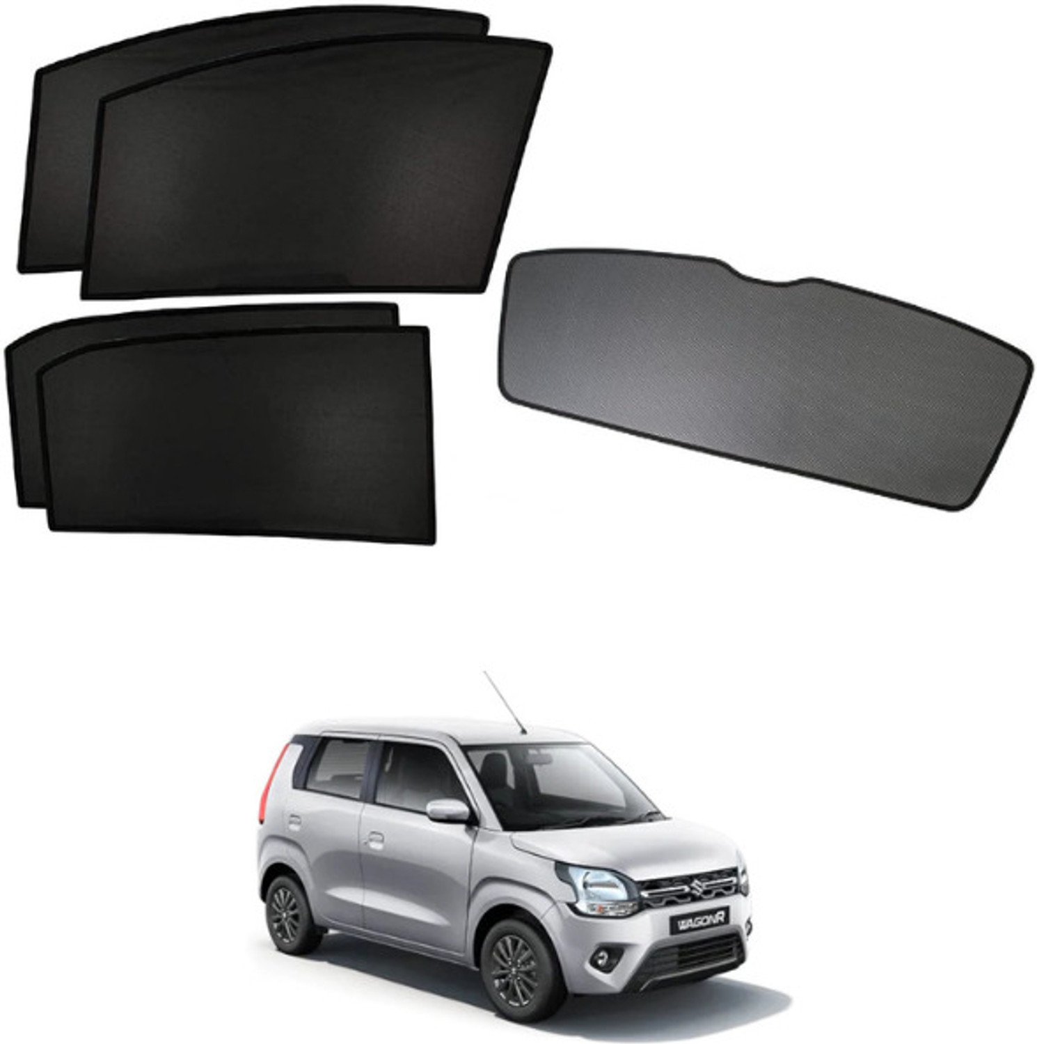 Rakrish Rear Window, Side Window Sun Shade For Maruti Suzuki Wagonr 7