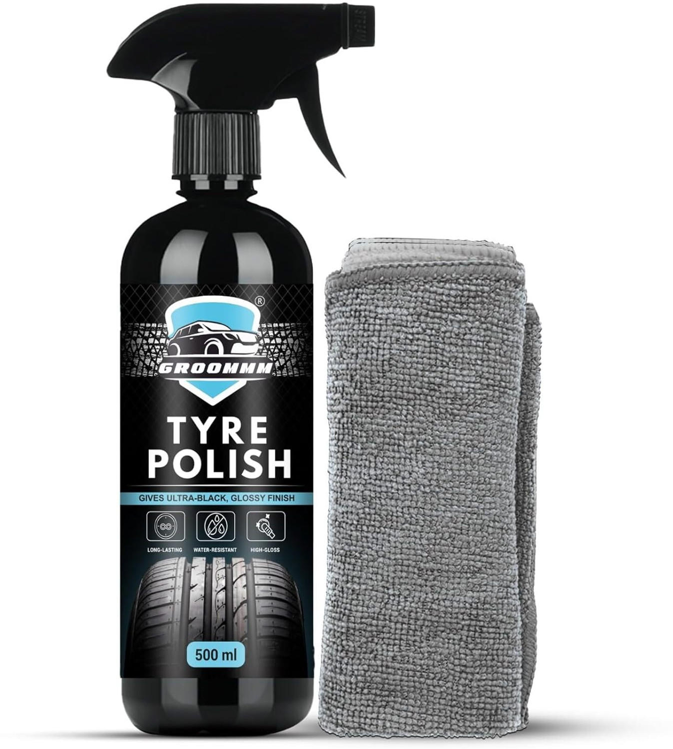Groommm Liquid Car Polish For Tyres 1