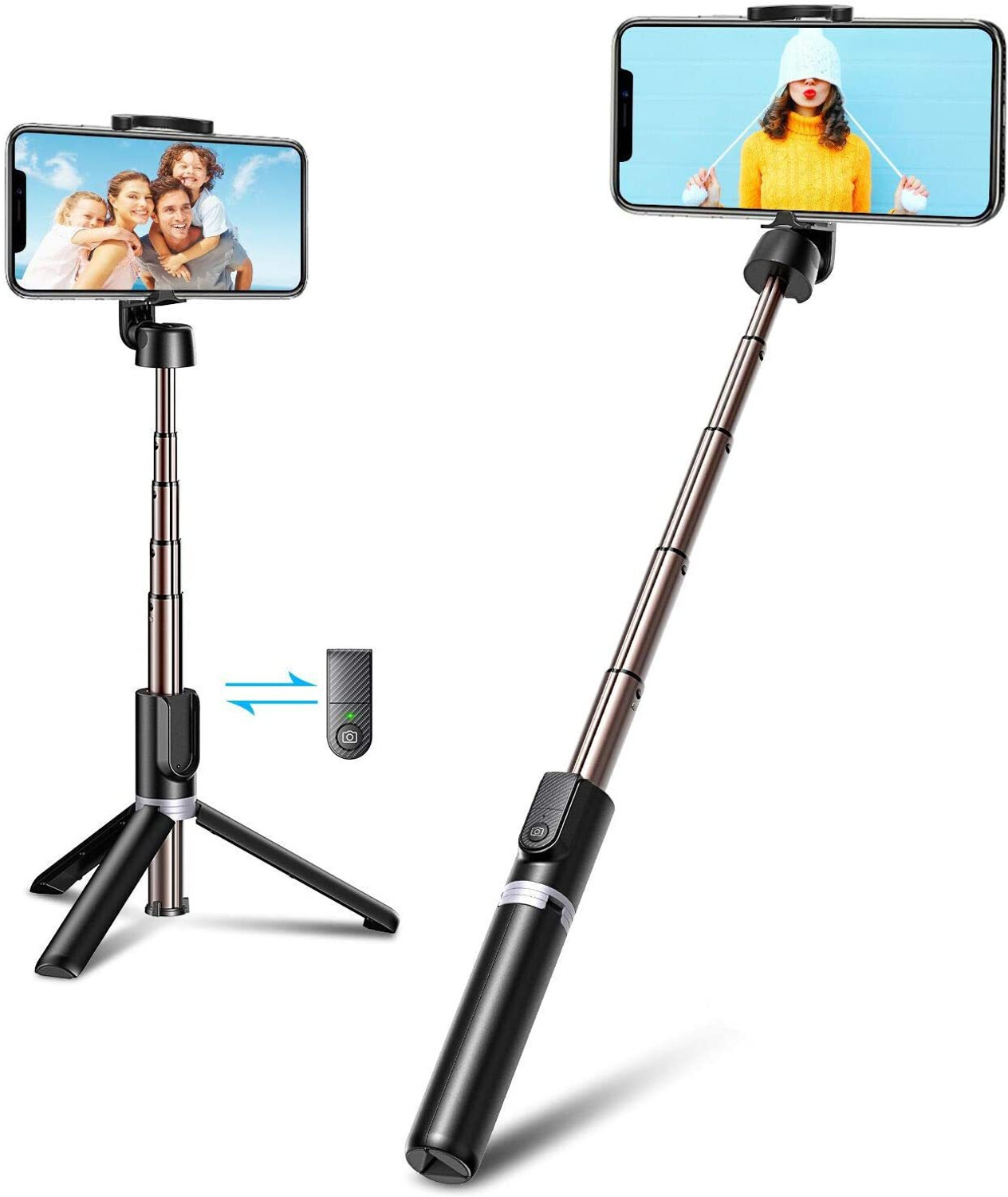 Hold Up Bluetooth Selfie Stick Tripod 3-In-1 Multi-Functional Extendable With Wireless Remote Bluetooth Selfie Stick 17