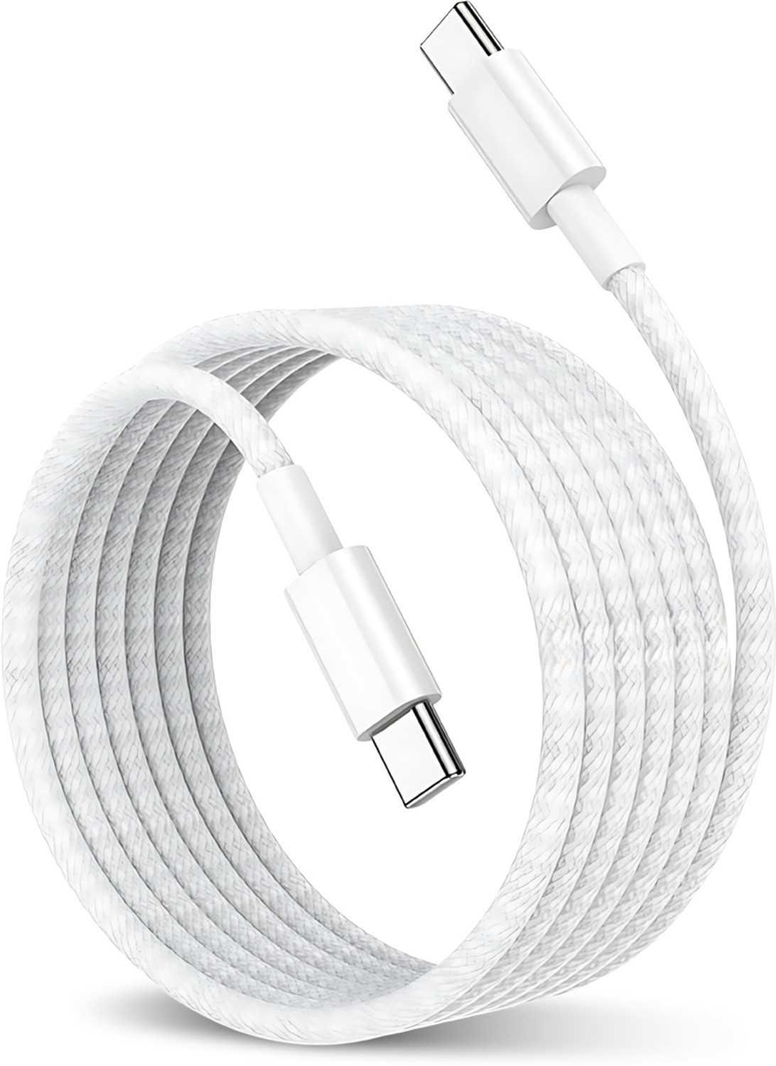 Qibox Type C 1 M 60W Type C To C Data Transfer Cable Nylon Braided Power Cord 3