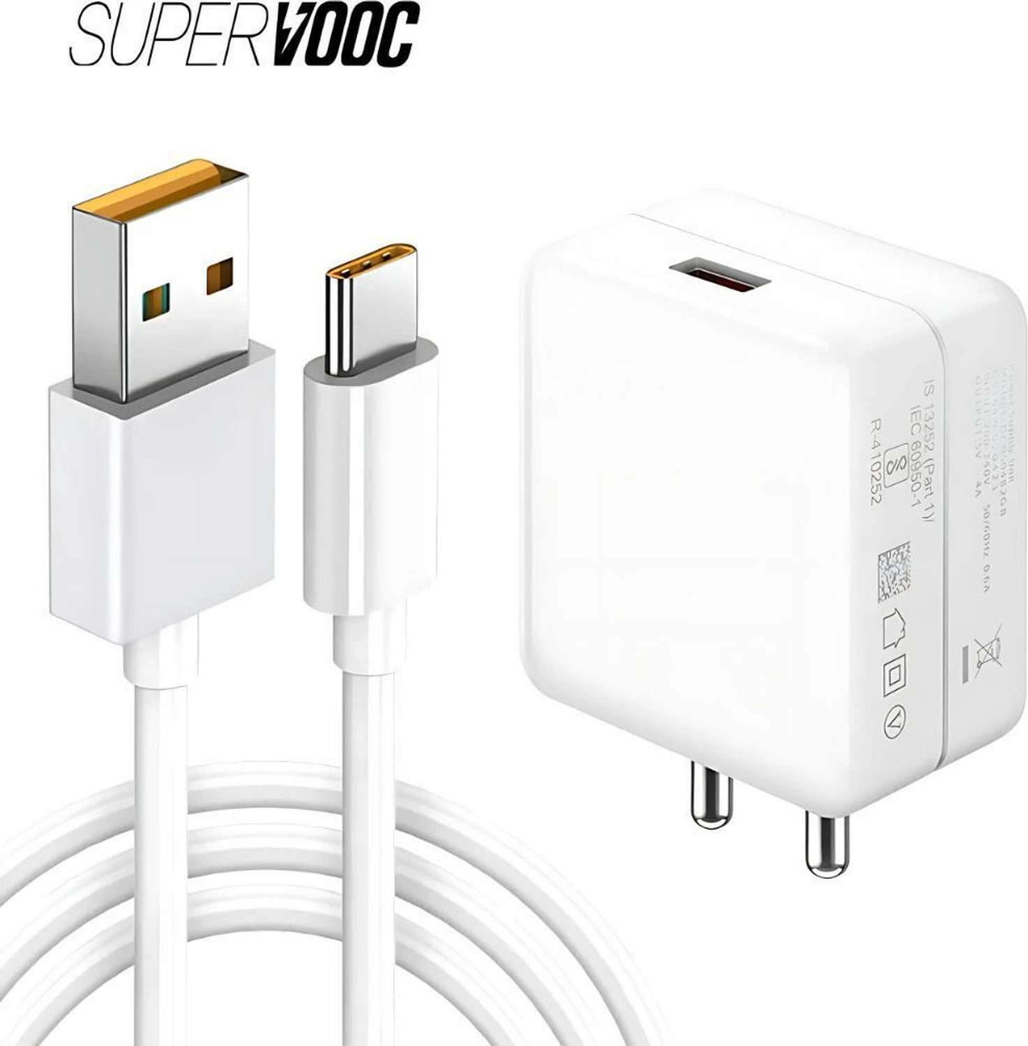 Mak 65 W Supercharge 6 A Wall Charger For Mobile With Detachable Cable 1
