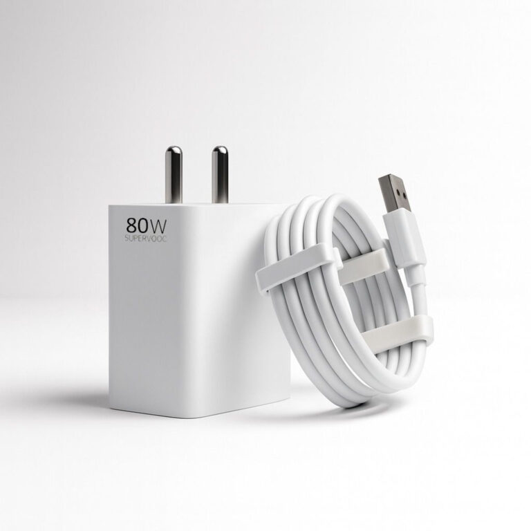 Clat 80 W Supervooc 6 A Wall Charger For Mobile With Detachable Cable 5