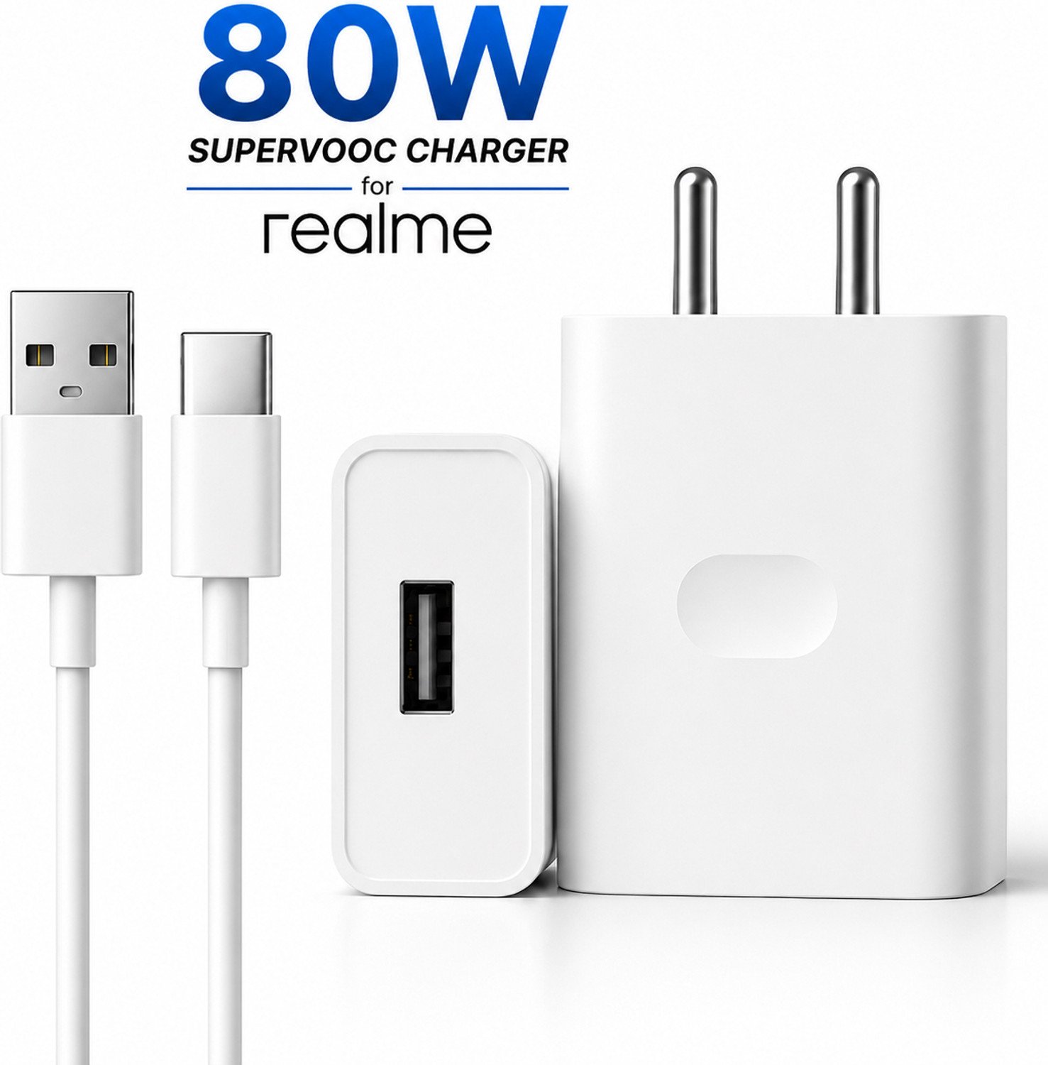 Sb 80 W Supervooc 7.3 A Wall Charger For Mobile With Detachable Cable 1