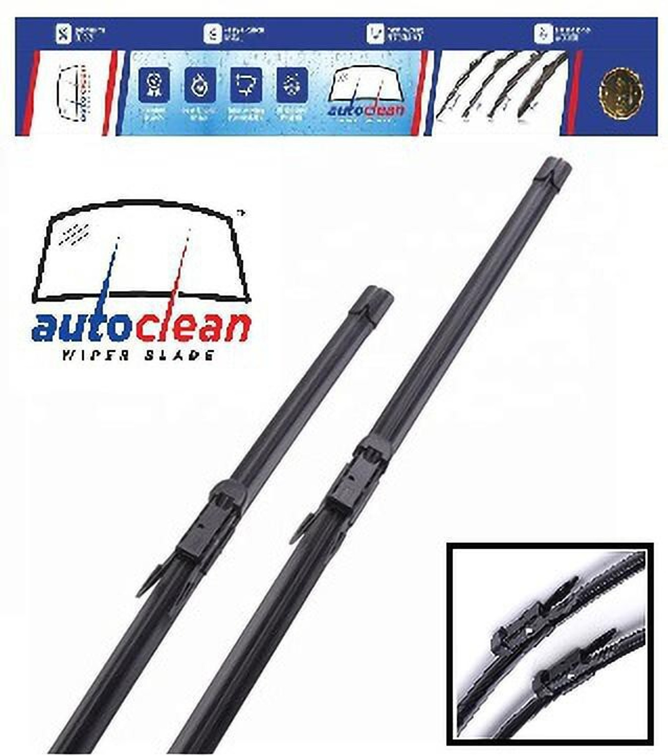 Autoclean Front Wiper Blade Punto,Linea,Avventura Windshield Wiper 3