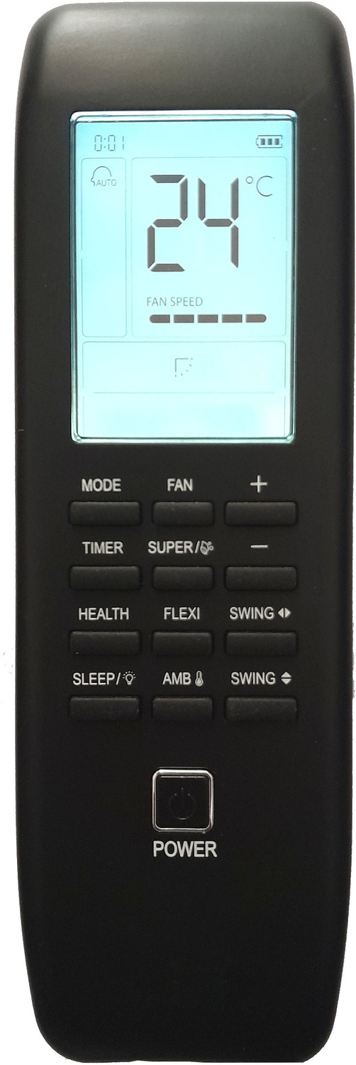 Lipiworld 273 Ac Remote Control With Backlight Display Light Compatible For Ifb Ac Remote Controller 3