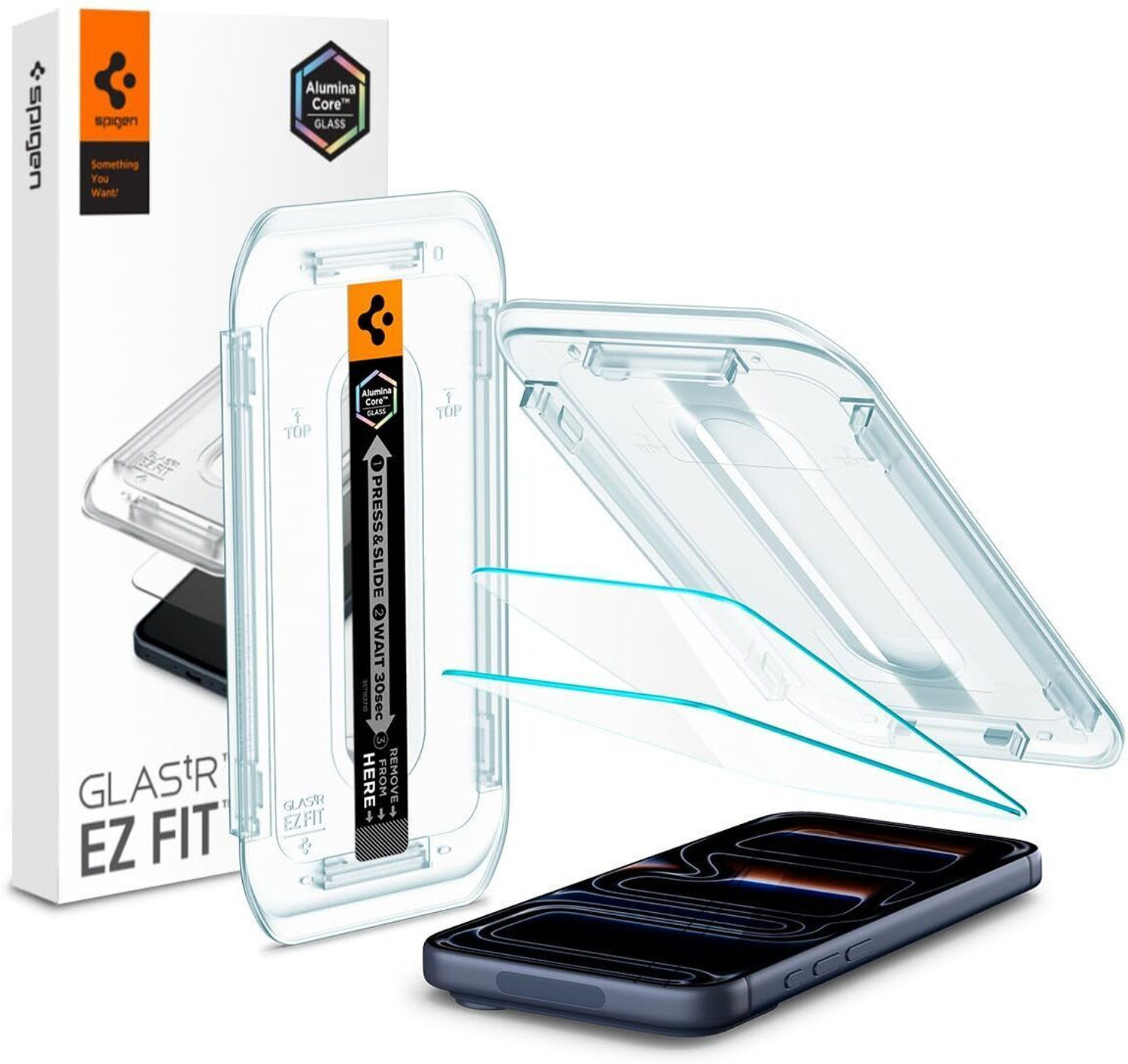 Spigen Tempered Glass Guard For Iphone 17, Iphone 17 Pro, Iphone 16 Pro 1