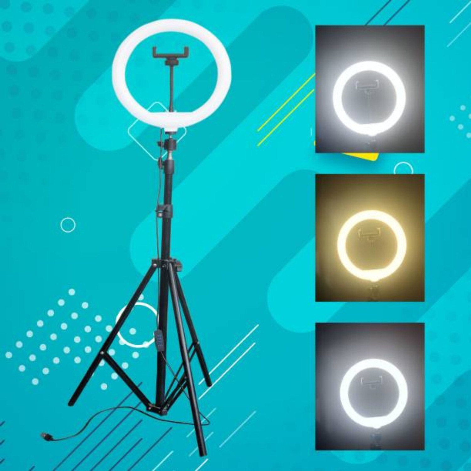 Delight Camera 7Ft Stand With Flash Light Holder For Making Video And Reels &Amp; Photo Ring Flash 1