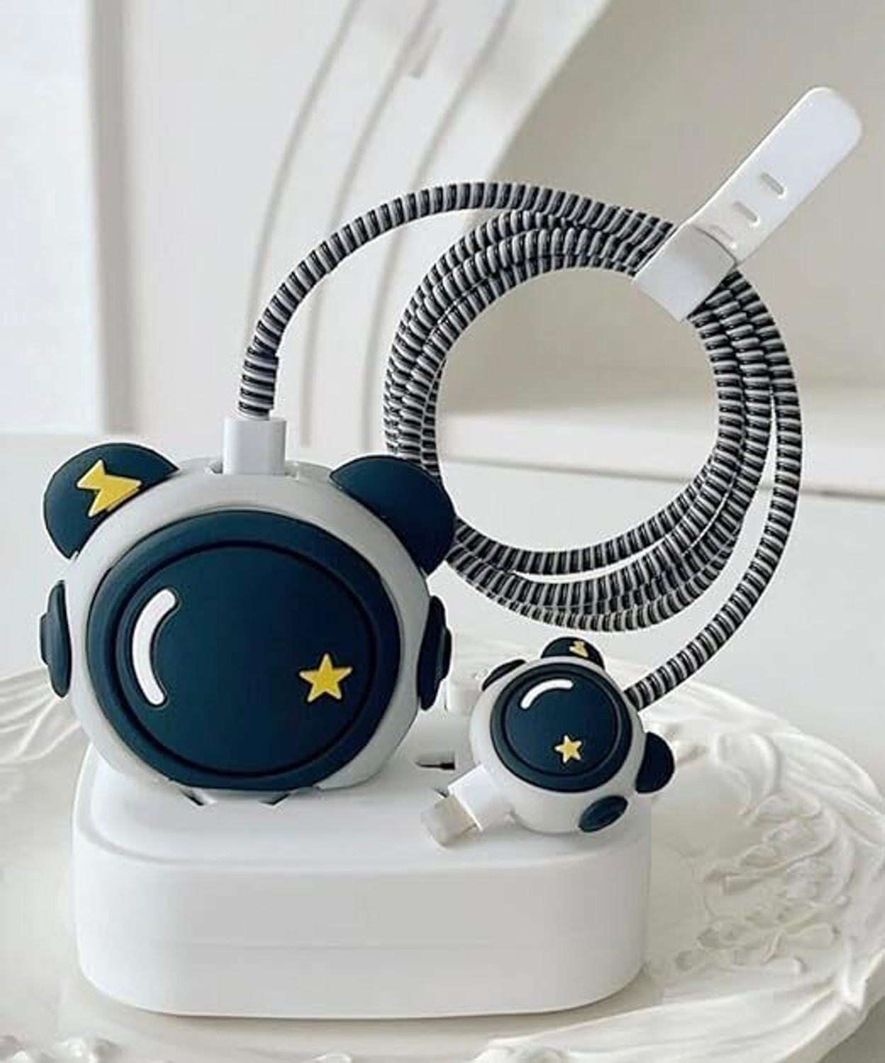 Audice Silicone Press Stud Headphone Pouch For Samsung Charger Cover 25W 1