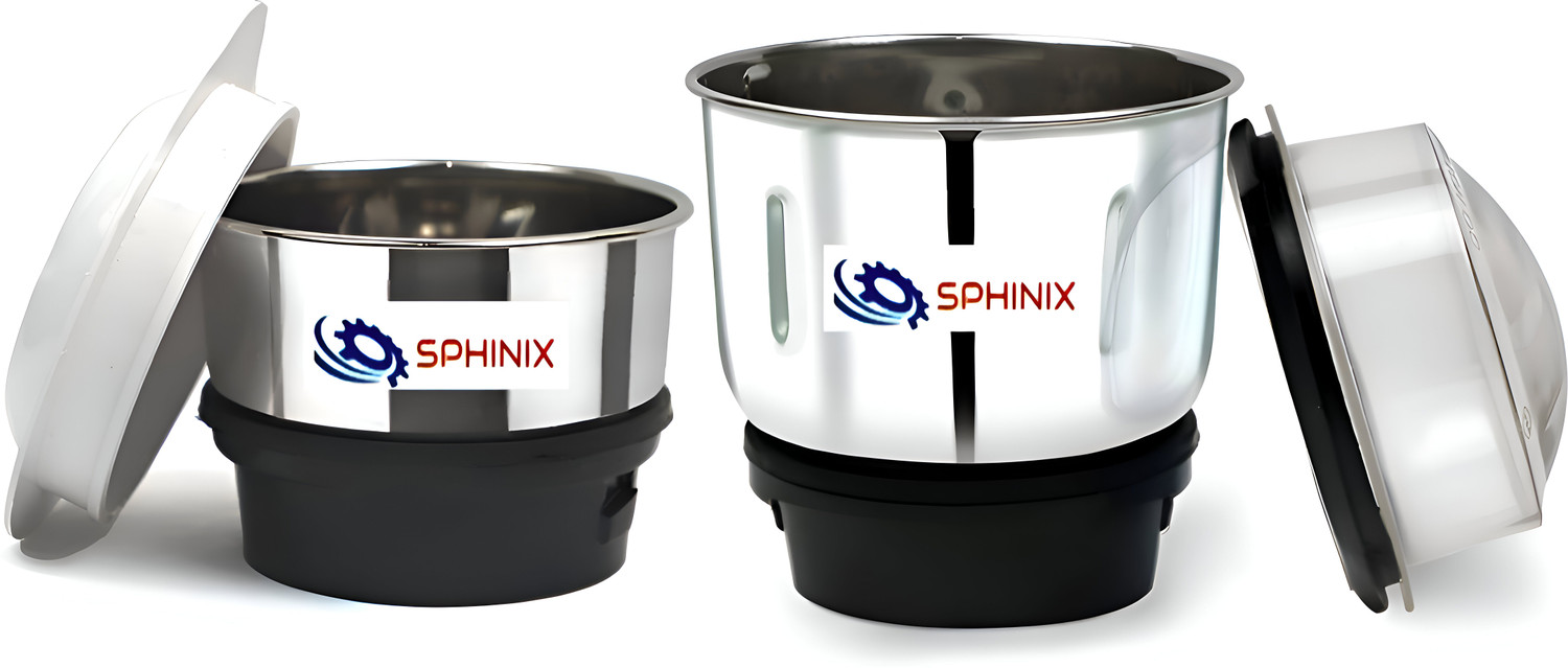 Sphinix Combo Chutney Jar Mixer Jar (250Ml 500Ml) Fit On 2 Lock &Amp; 4 Teeth Coupler Mixer Juicer Jar 1
