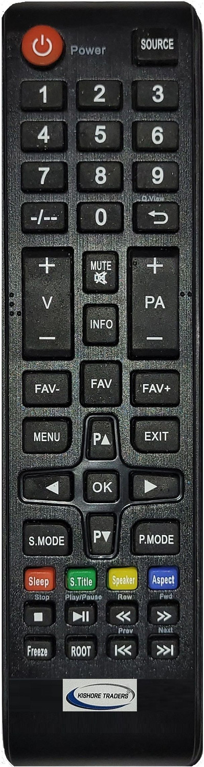 Kishore Traders Compatible Remote Control For New I Bush Led Tv Newibush Led Tv Remote Controller 1
