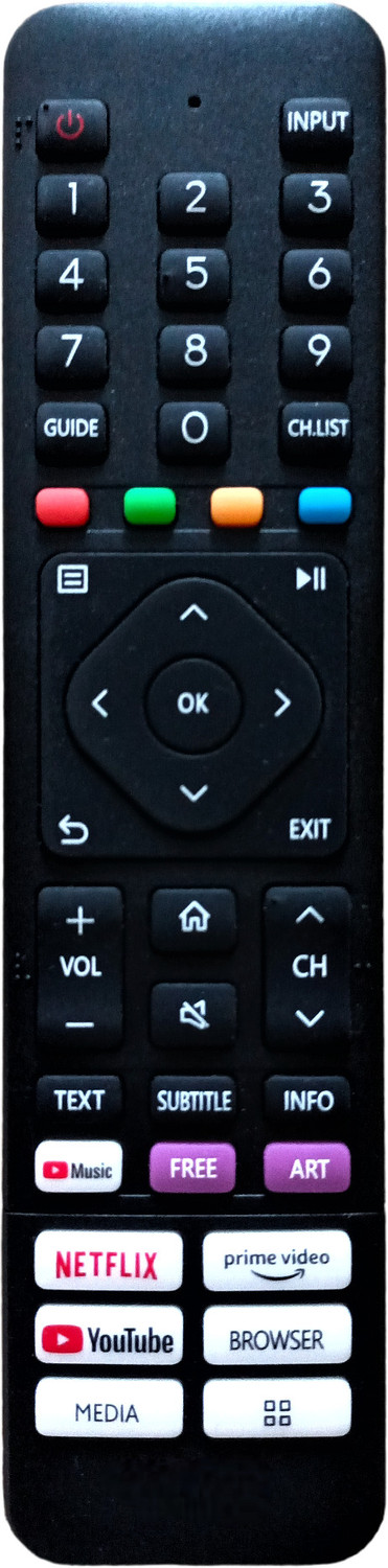 Ernil Compatible Remote Control For Onida Led Smart Tv Non Voice ( Please Match The Image With Your Old Remote ) Remote Controller 3