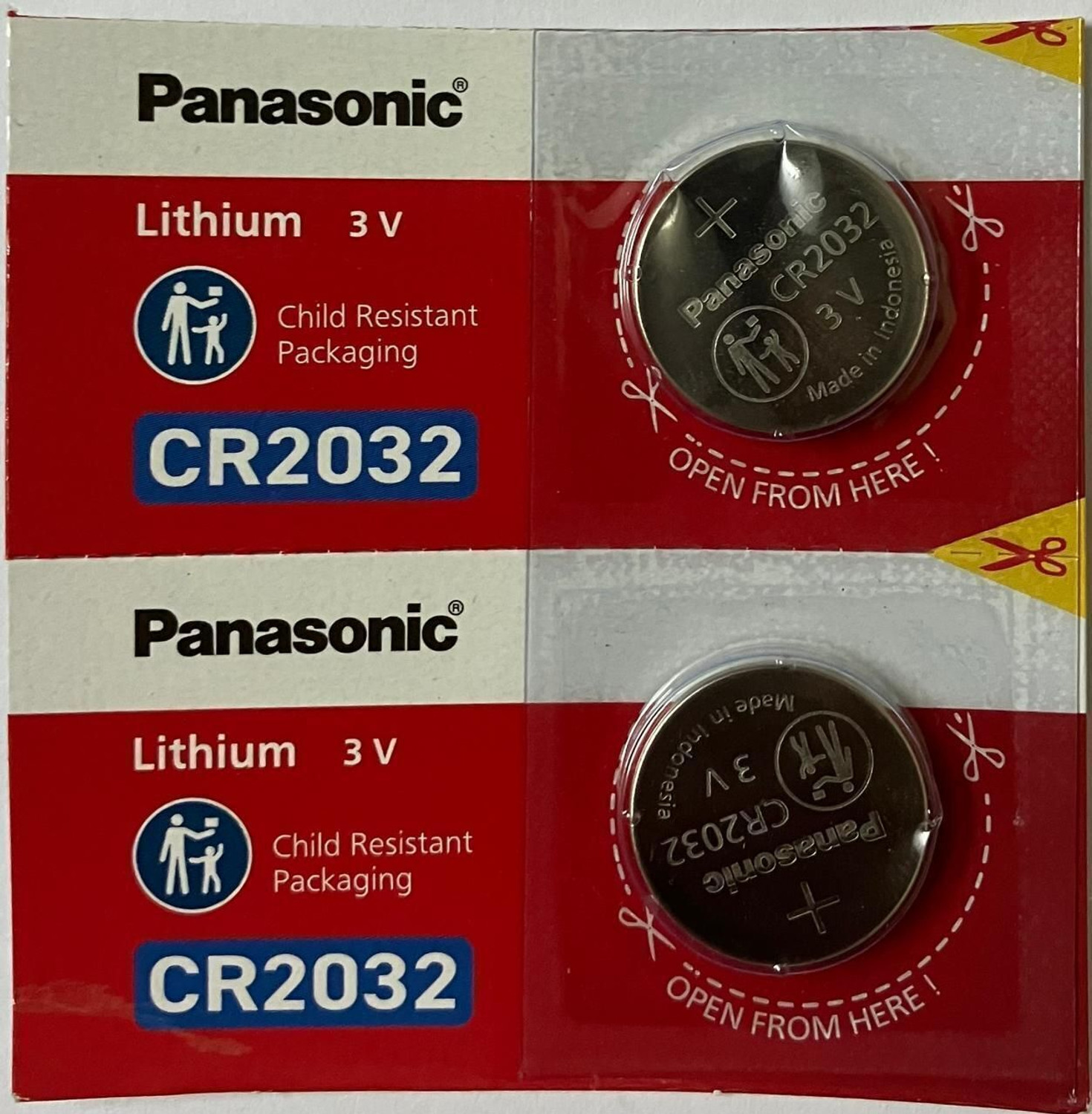 Panasonic Cr2032 3V Coin Cell Battery 1
