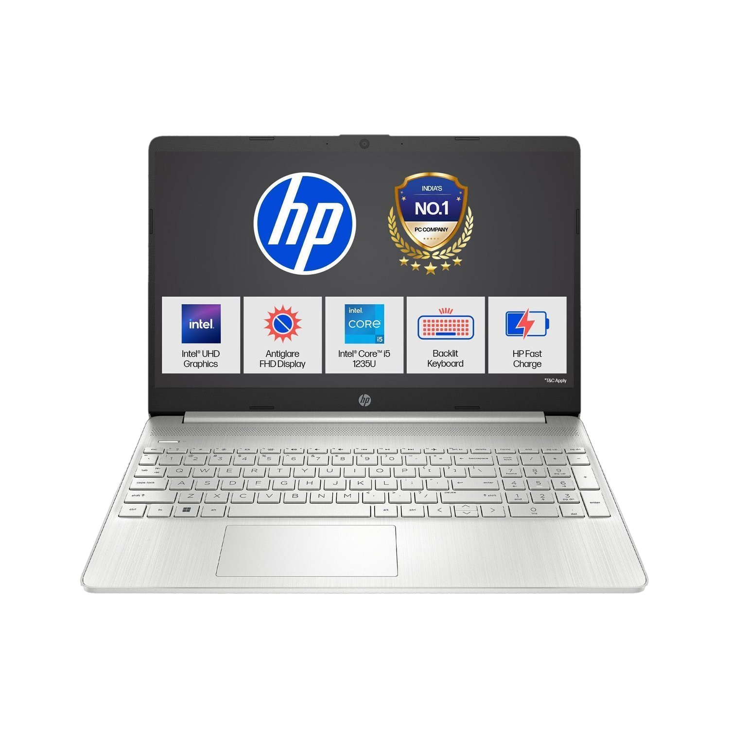 Hp 15S Intel Core I5 12Th Gen 1235U - (8 Gb/512 Gb Ssd/Windows 11 Home) 15S-Fy5002Tu Thin And Light Laptop 1