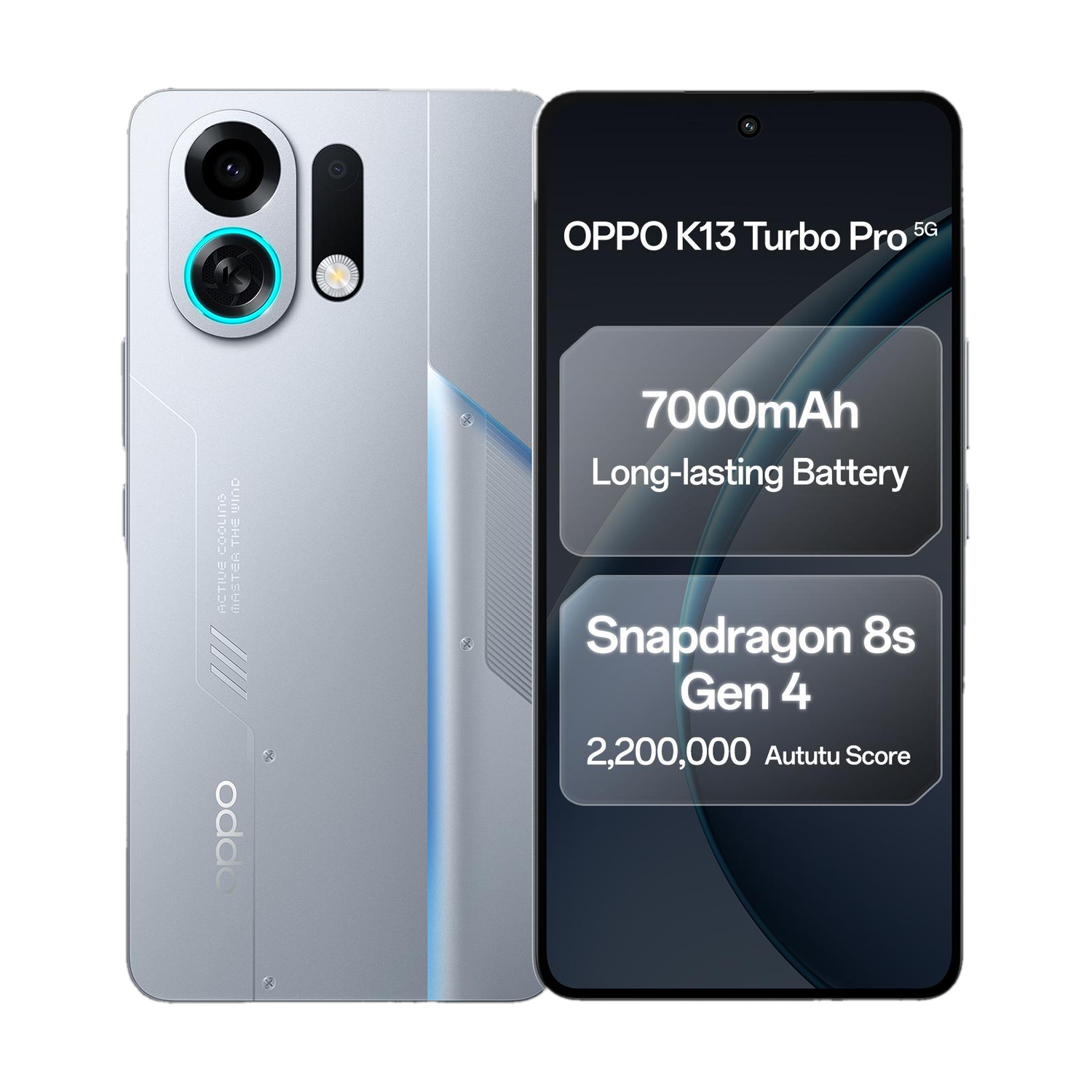 Oppo K13 Turbo Pro 5G (Silver Knight, 256 Gb) 1