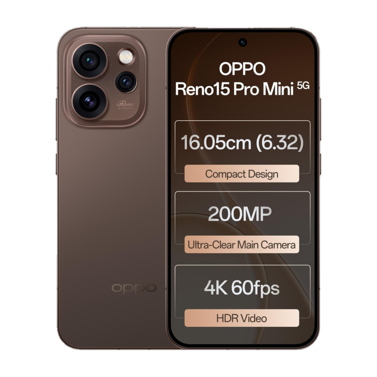 Oppo Reno15 Pro Mini 5G (Cocoa Brown, 512 Gb) 5