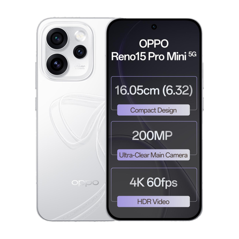Oppo Reno15 Pro Mini 5G (Glacier White, 512 Gb) 3