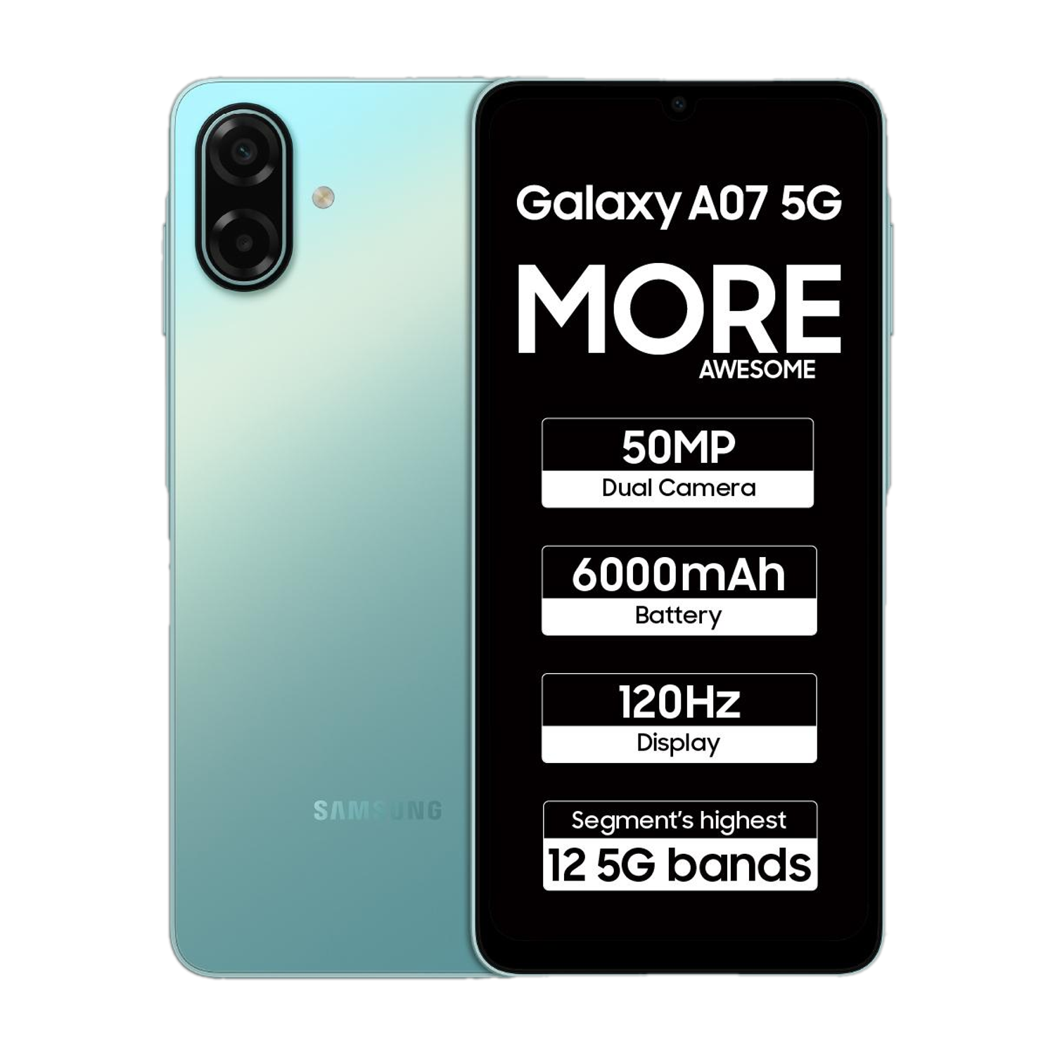 Samsung Galaxy A07 5G (Light Green, 128 Gb) 47