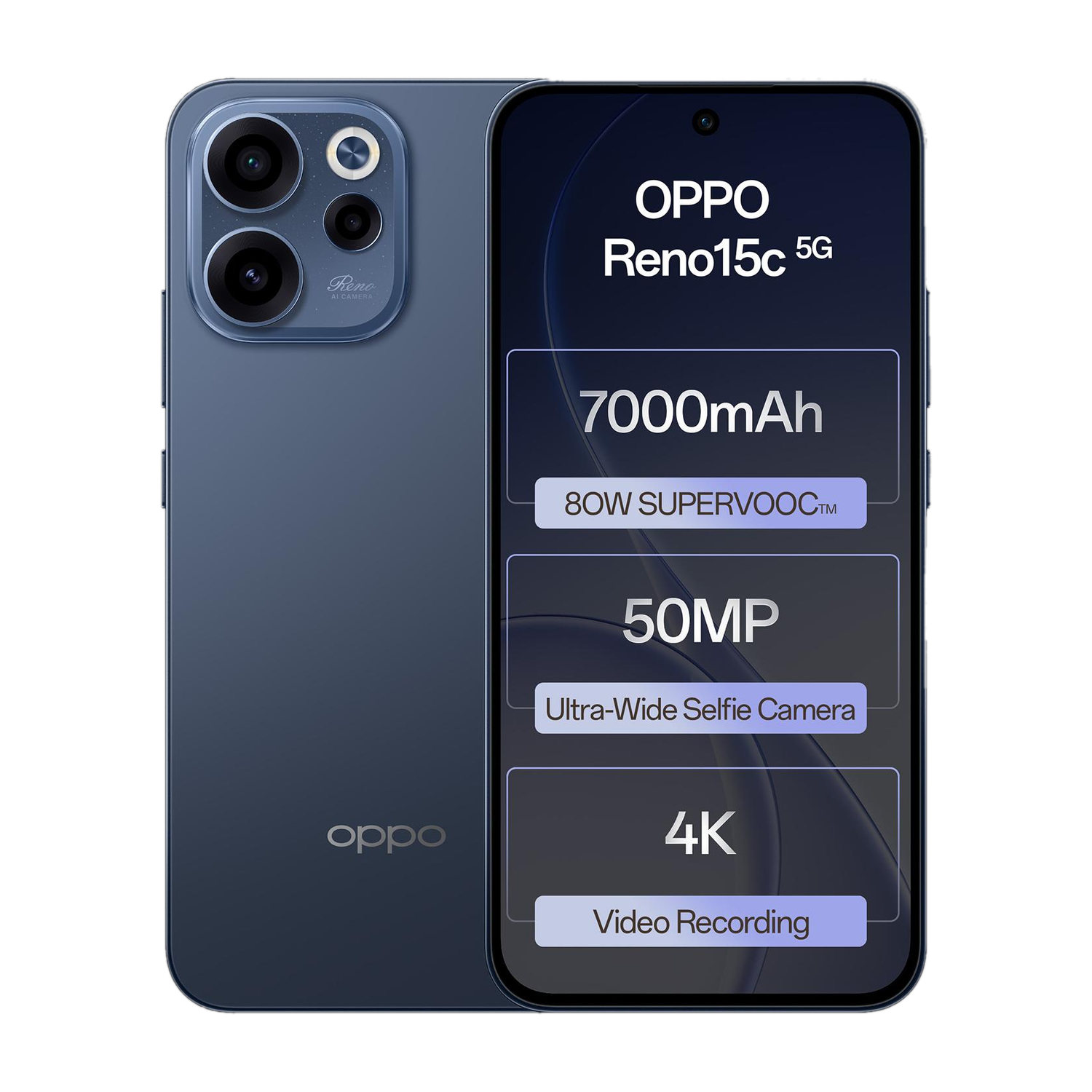 Oppo Reno15C 5G (Twilight Blue, 256 Gb) 1