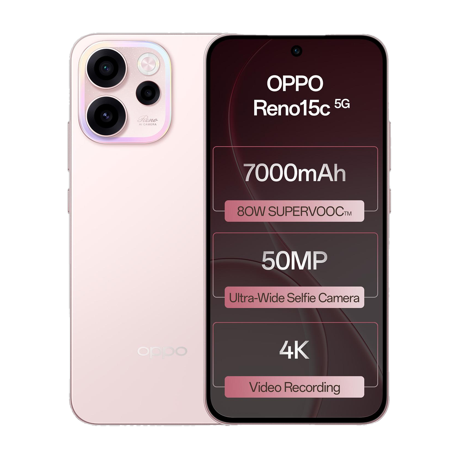 Oppo Reno15C 5G (Afterglow Pink, 256 Gb) 1