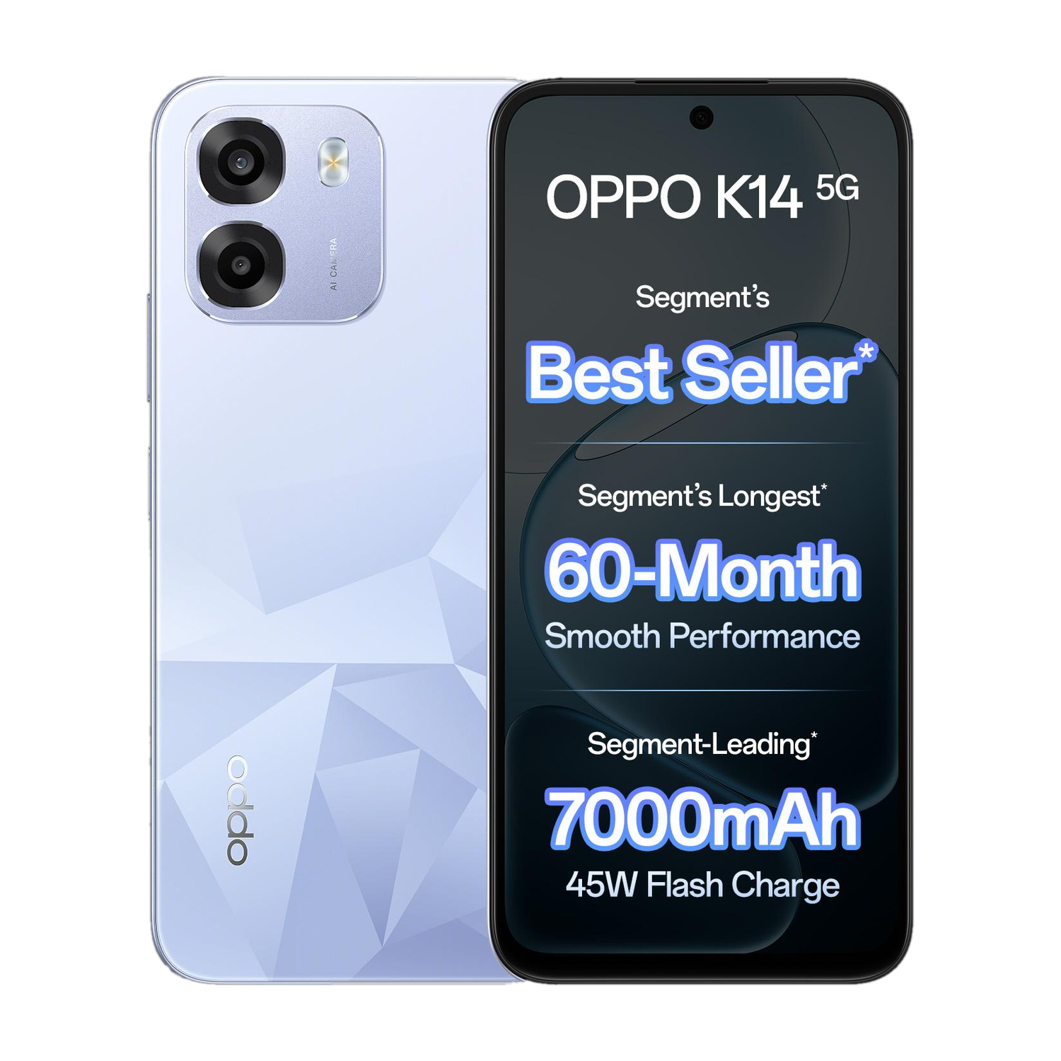 Oppo K14 5G (Icy Blue, 256 Gb) 1