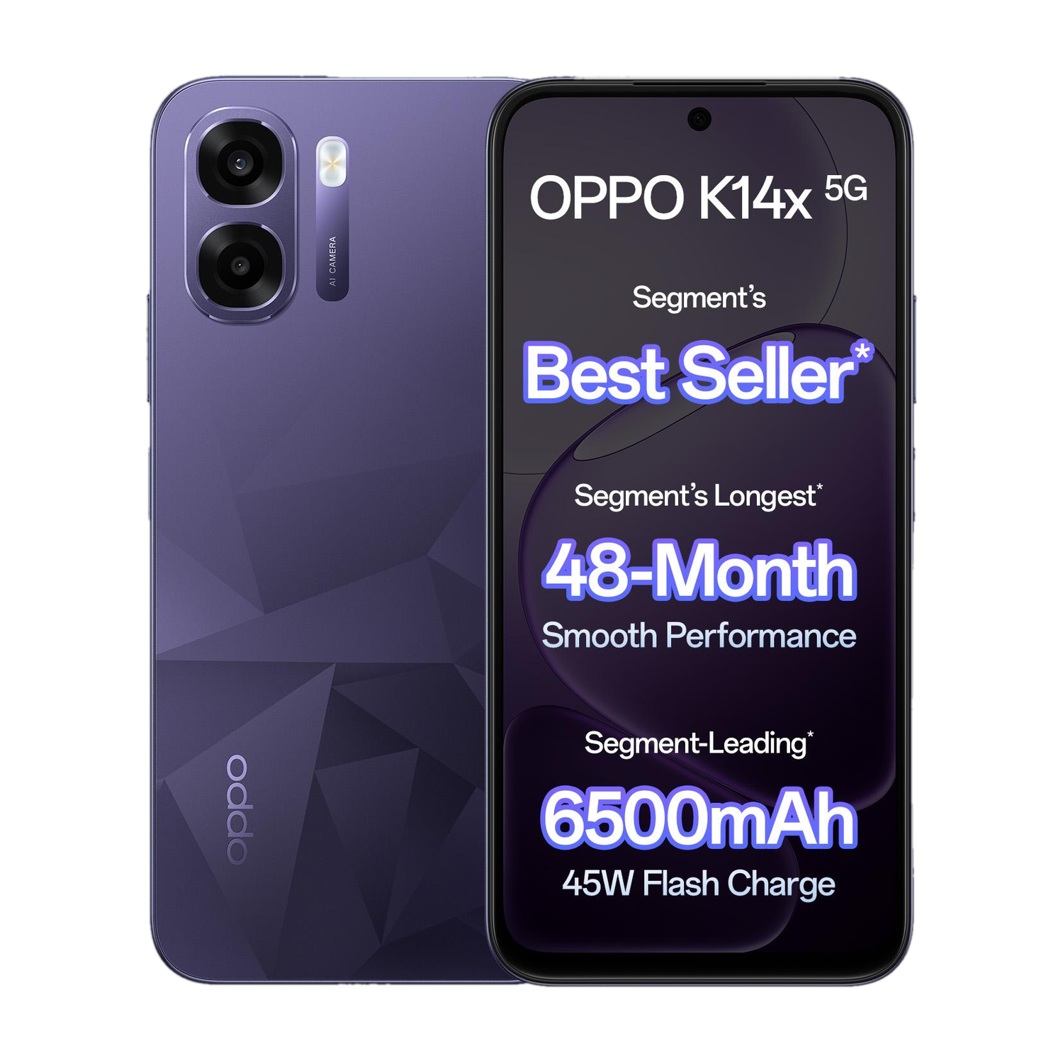 Oppo K14X 5G (Prism Violet, 128 Gb) 1