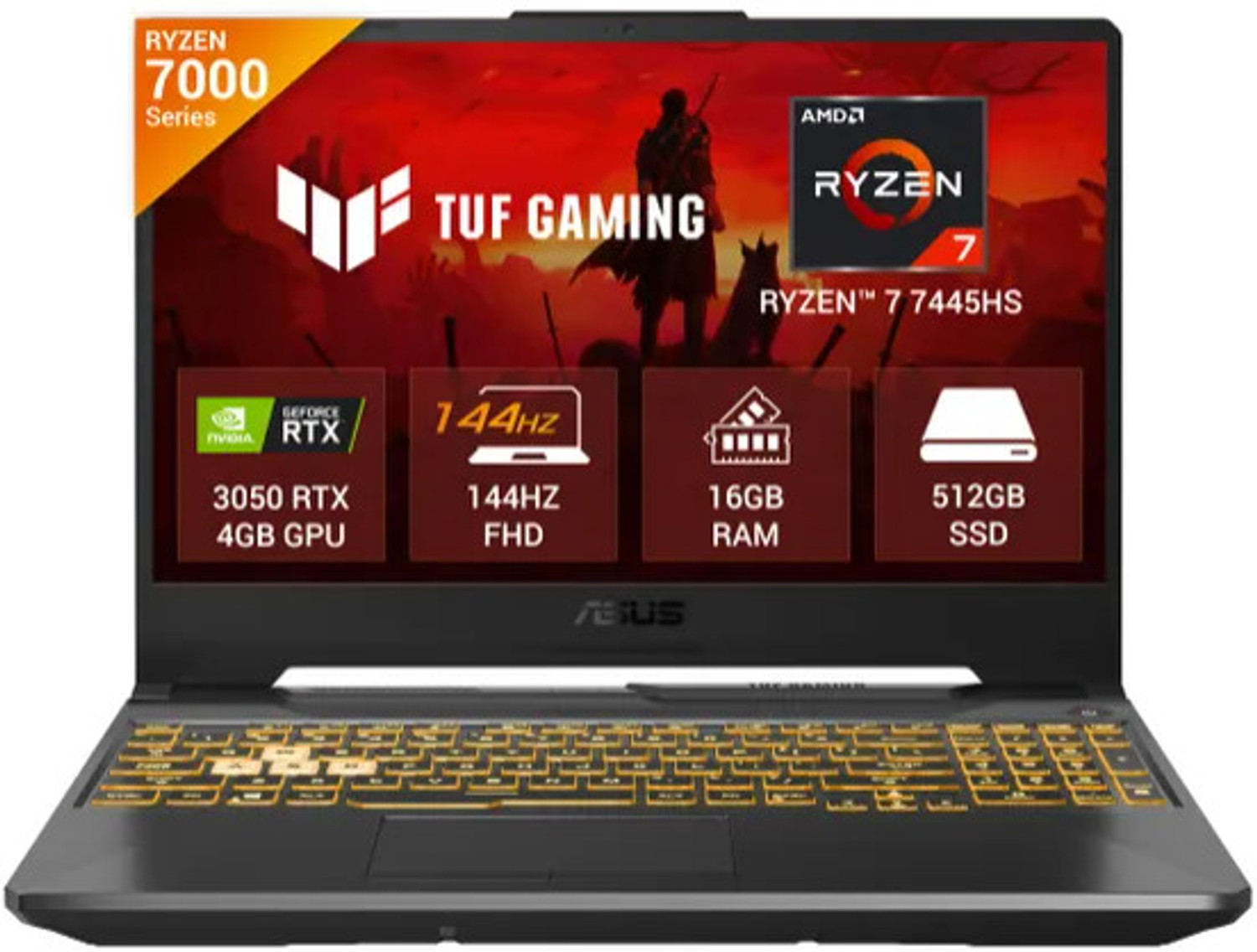 Asus Tuf Gaming A15 Amd Ryzen 7 Hexa Core - (16 Gb/512 Gb Ssd/Windows 11 Home/4 Gb Graphics/Nvidia Geforce Rtx 3050/144 Hz) Fa506Ncg-Hn199W Gaming Laptop 5