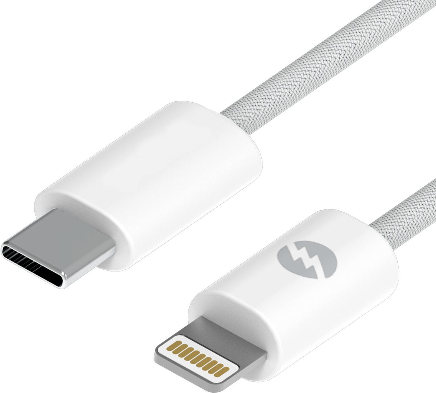 Amkette Lightning Cable 3 A 1.2 M Fast Charging Data Cable, Fabric Braided, 480Mbps Sync 1