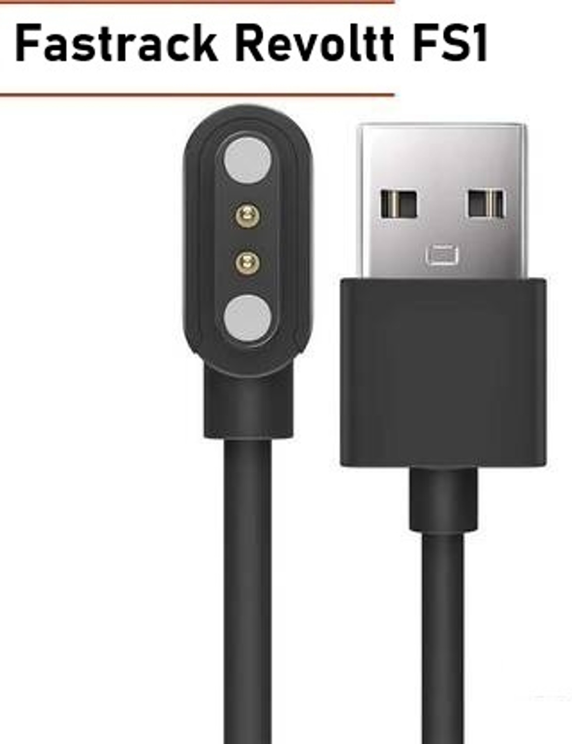 Pazerpro Magnetic Charging Cable 0.6 M Fastrack Revoltt Fs1 Smartwatch 3