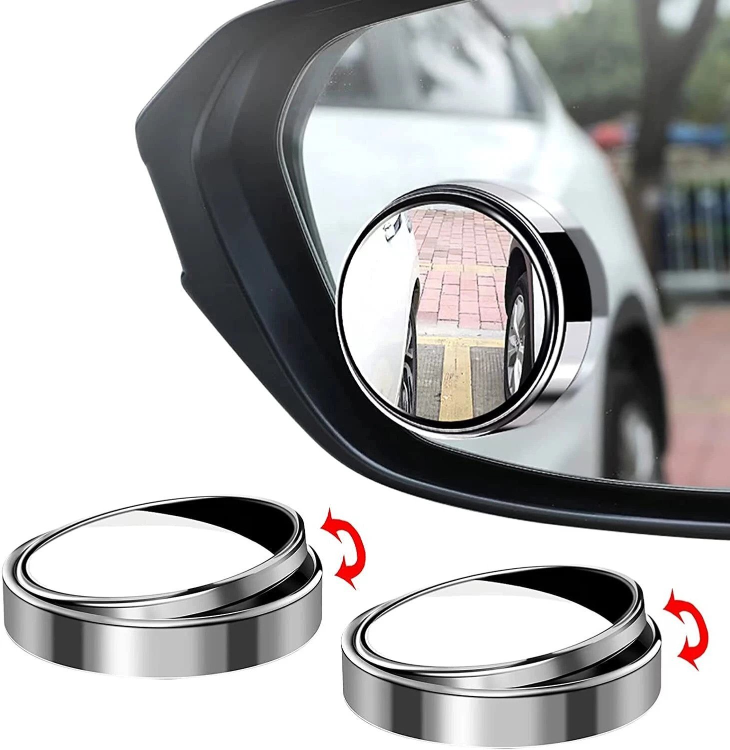 Dlest Manual Blind Spot Mirror, Rear View Mirror For Universal For Car Universal For Car 61