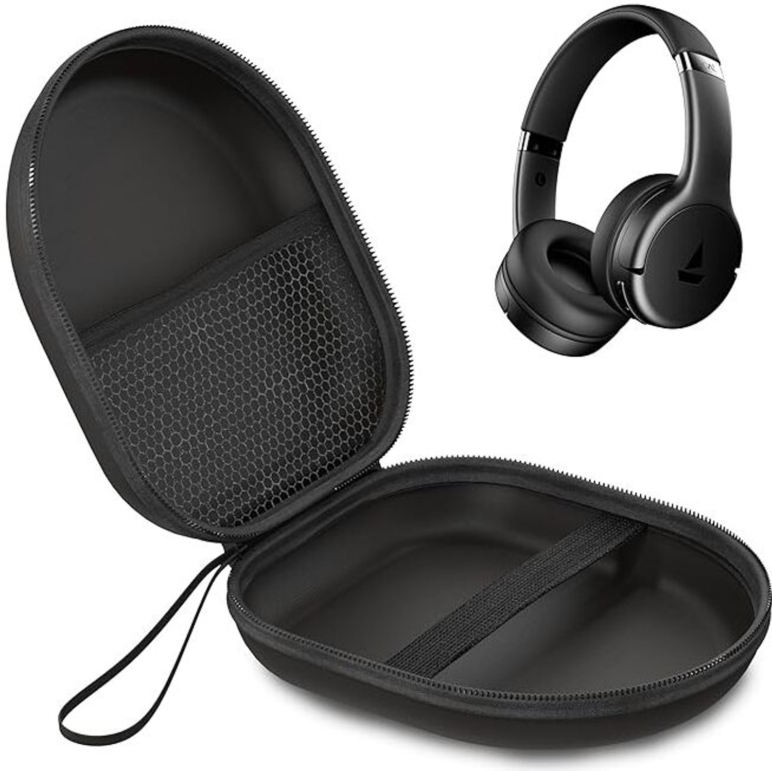 Sounce Plastic Zipper Headphone Case For Boat, Sony, Jbl, Skullcandy, Marshall, Philips, Sennheiser, Logitech, Boult, Zebronics 1