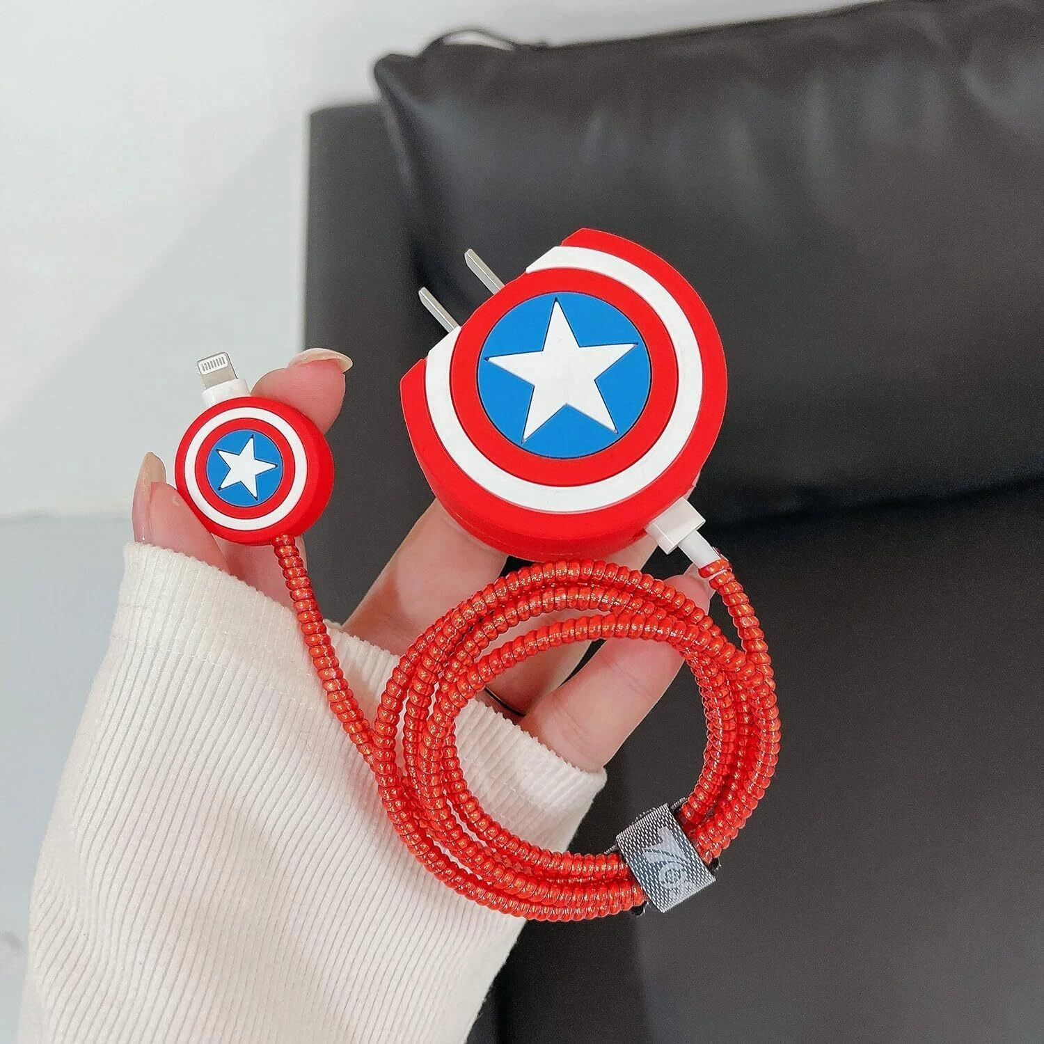 Midos Silicone Press Stud Headphone Case For Apple Charger 41