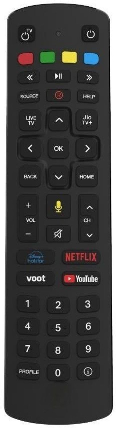 Viart Na Jiio Bluetooth Remote Control Compatible For Settop Box With Voice Function (Please Match The Image With Your Old Remote) Jio Fiber Remote Controller 69