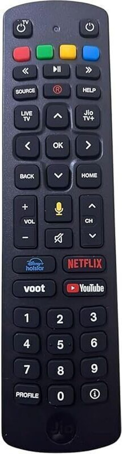 Tth Na Jio Dth Remote With Voice Feature (Please Match Image With Old Remote) Jio, Jio Tv, With Voice Function, Jio Tv Dth, Jio Dth Remote Controller 1