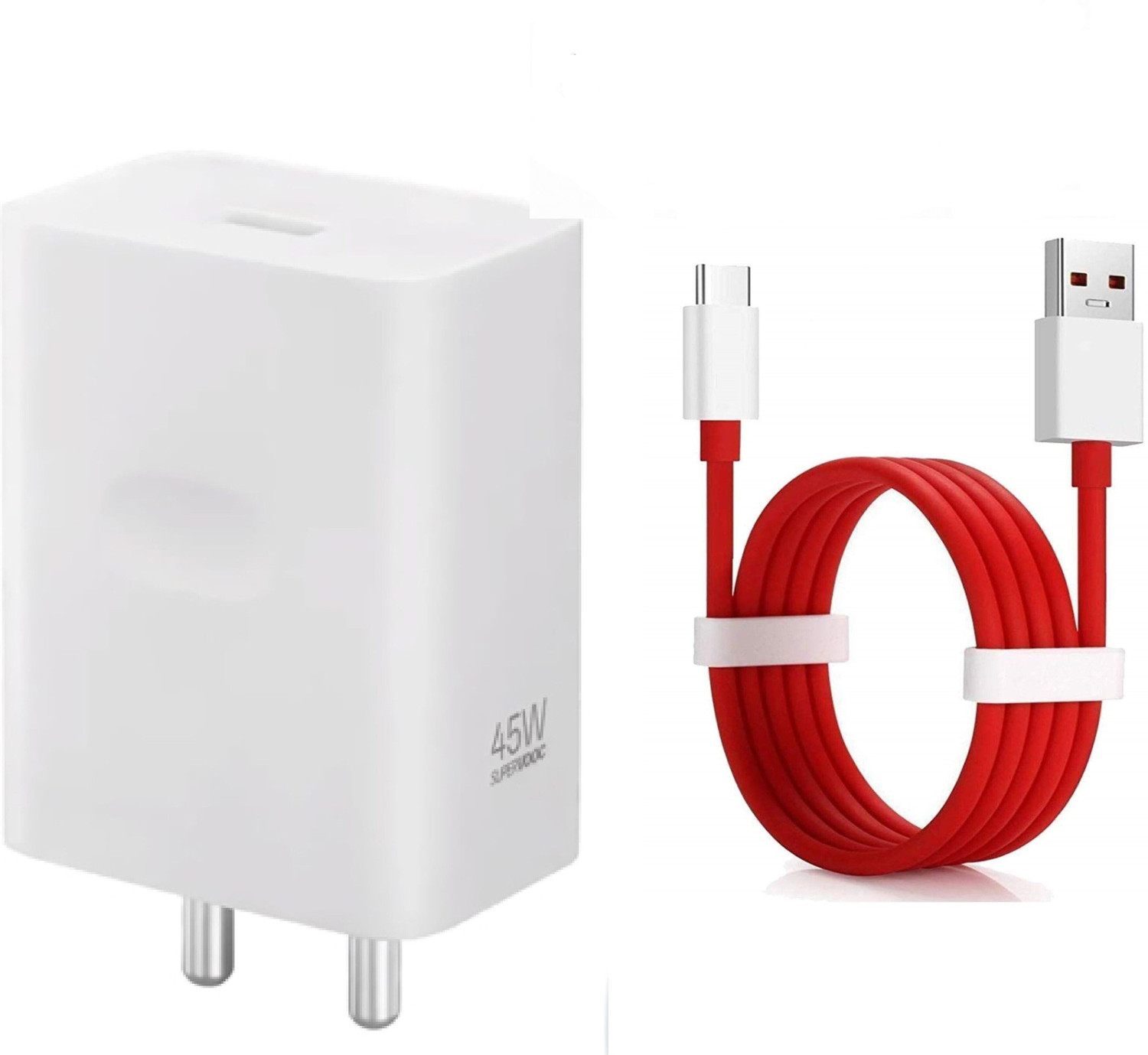 Oneplus 45 W Supervooc 4 A Wall Charger For Mobile With Detachable Cable 1