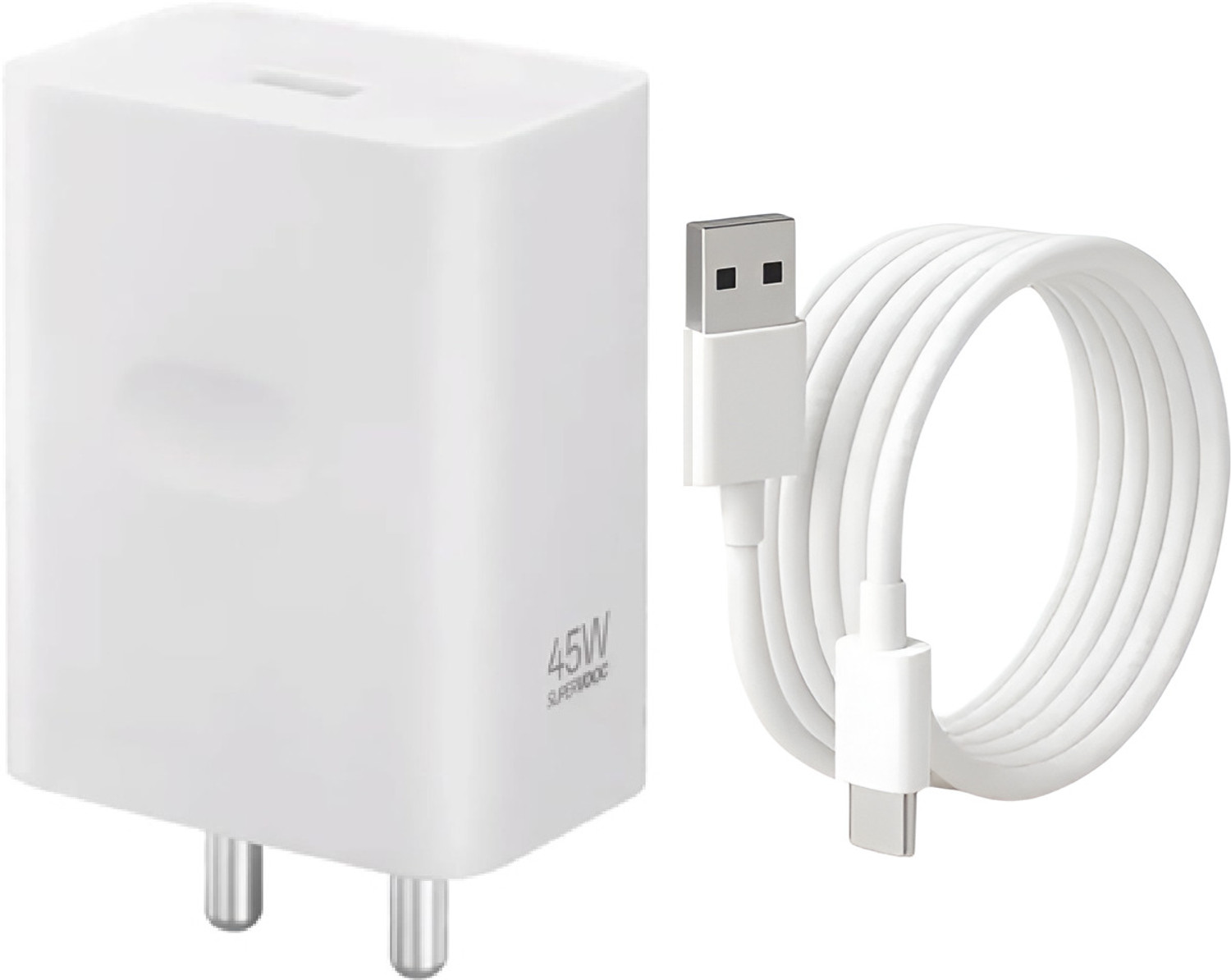 Oppo 45 W Supervooc 4 A Wall Charger For Mobile With Detachable Cable 55