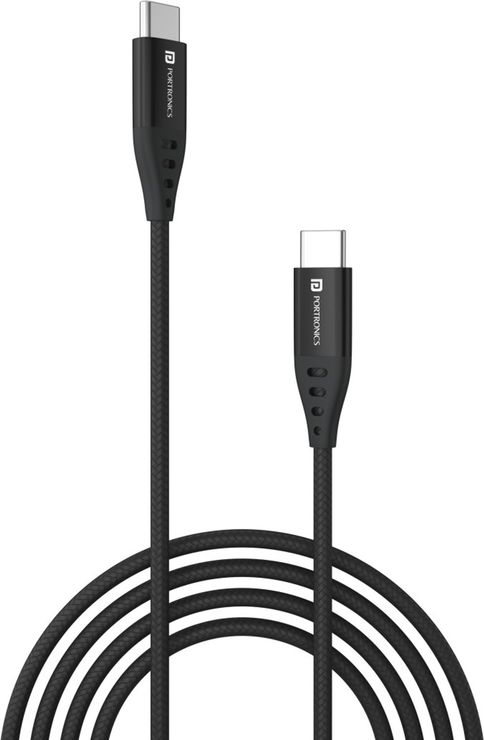 Portronics Usb Type C Cable 2 A 1 M Konnect C1 20W Pd Quick Charging 7