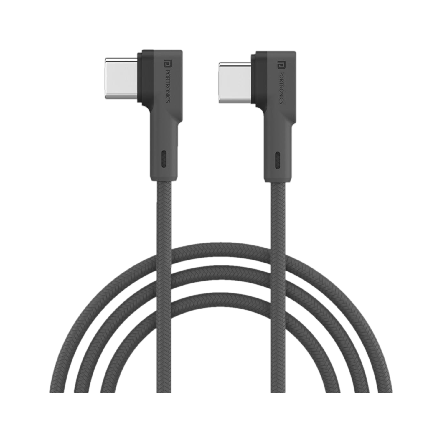 Portronics Usb Type C Cable 3 A 1.2 M Konnect L 60W Pd Fast Charging 1
