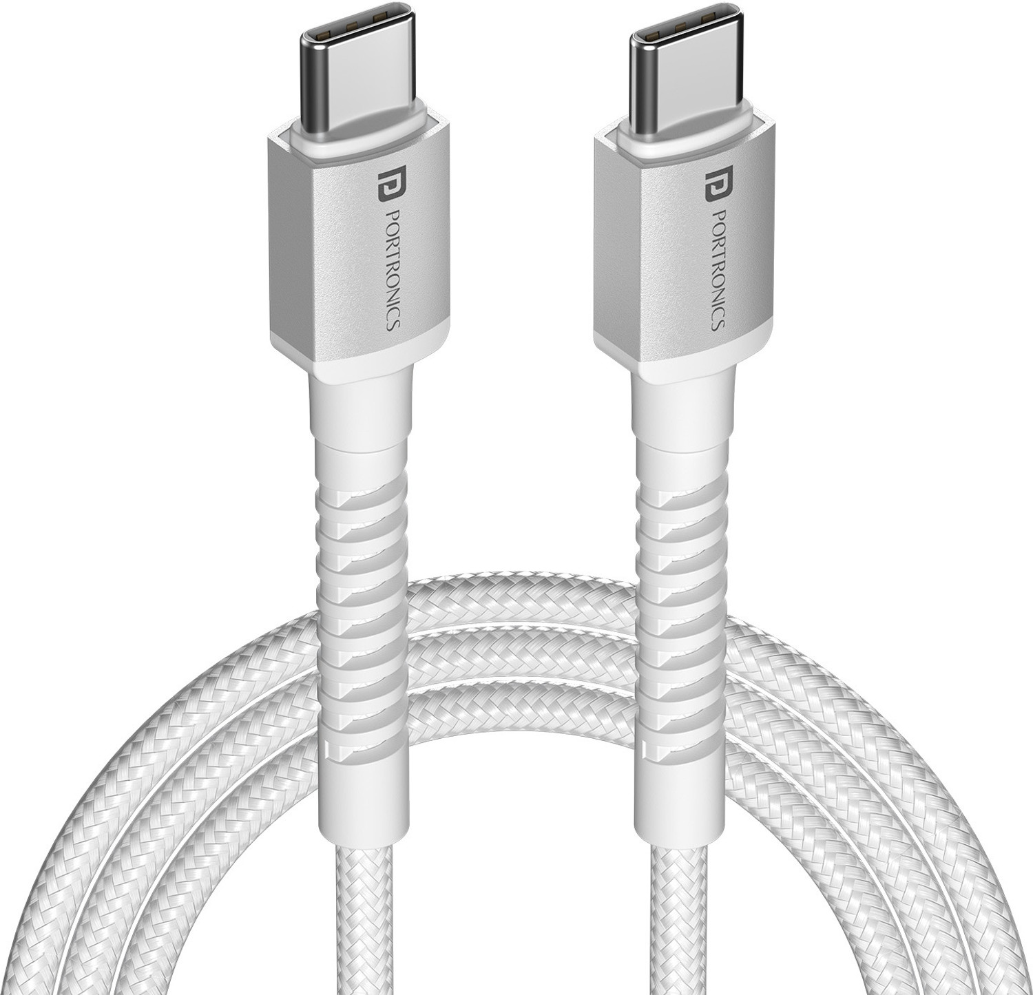 Portronics Type C 3 A 2 M Konnect X 60W Type C To Type C Fast Charging Cable 1