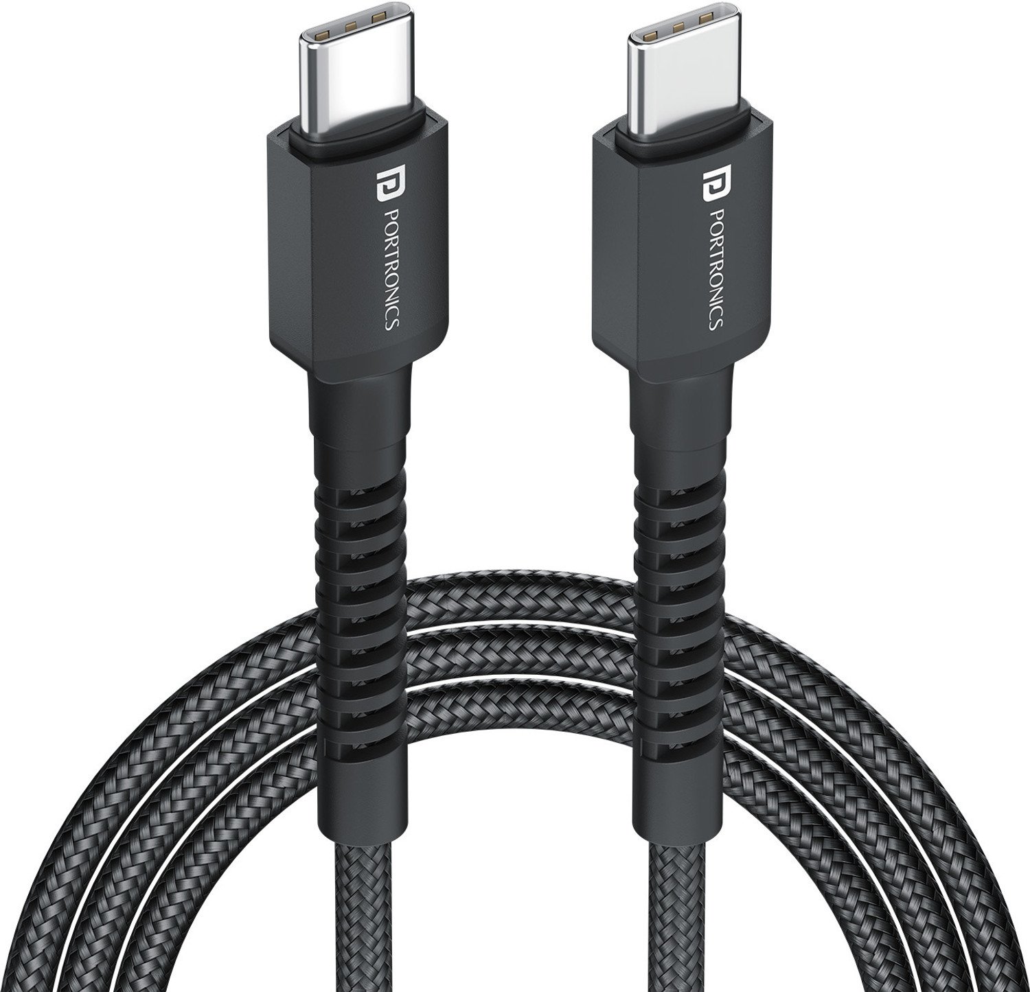 Portronics Type C 3 A 1 M Konnect X 60W Type C To Type C Fast Charging Cable 17