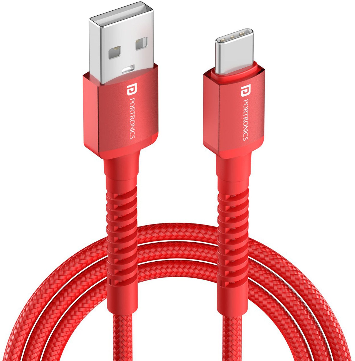 Portronics Usb Type C Cable 6 A 2 M Konnect X Unbreakable Nylon Braided Usb A To Type C Cable With 6Amp Output 11