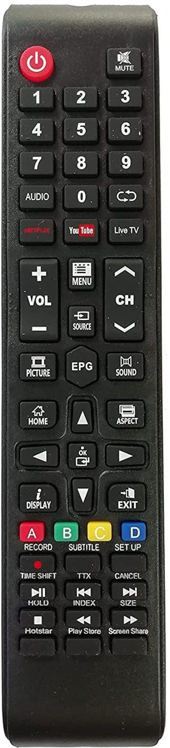 Bhaltech Lcd Led Smart Tv Universal With Netflix Youtube Function Compatible For Cemex Remote Controller 53